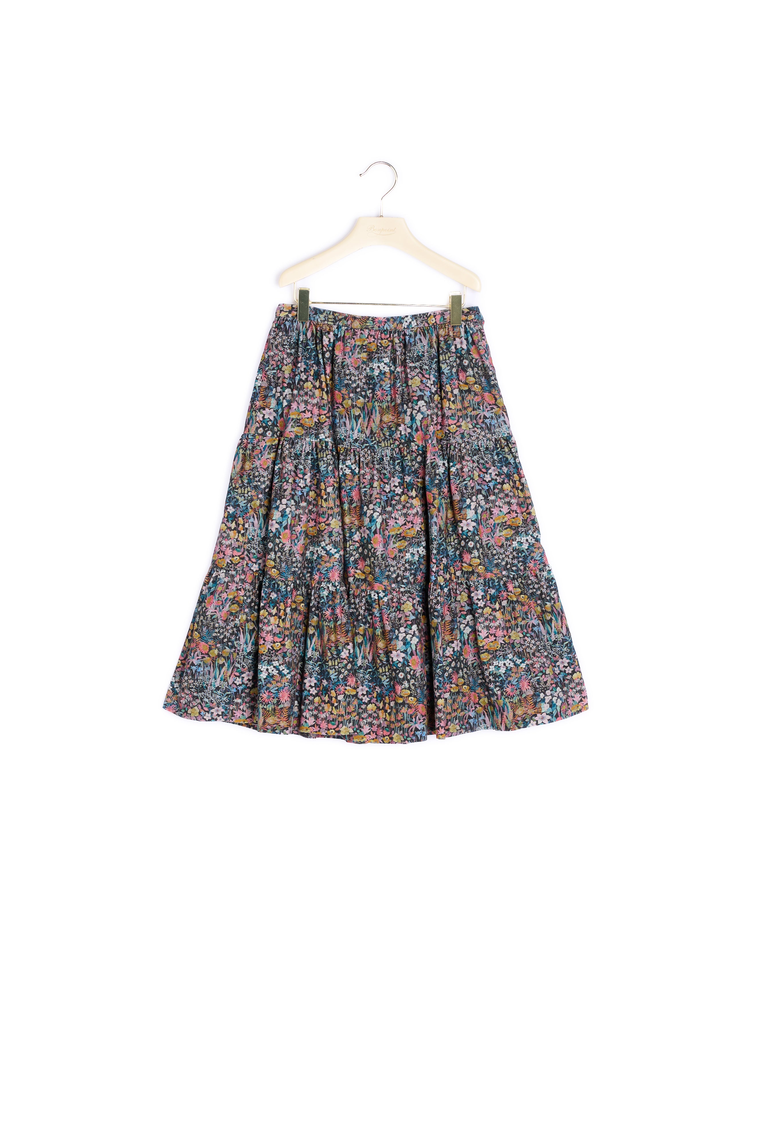 Jupe velours milleraies tissu Liberty - Bonpoint vintage