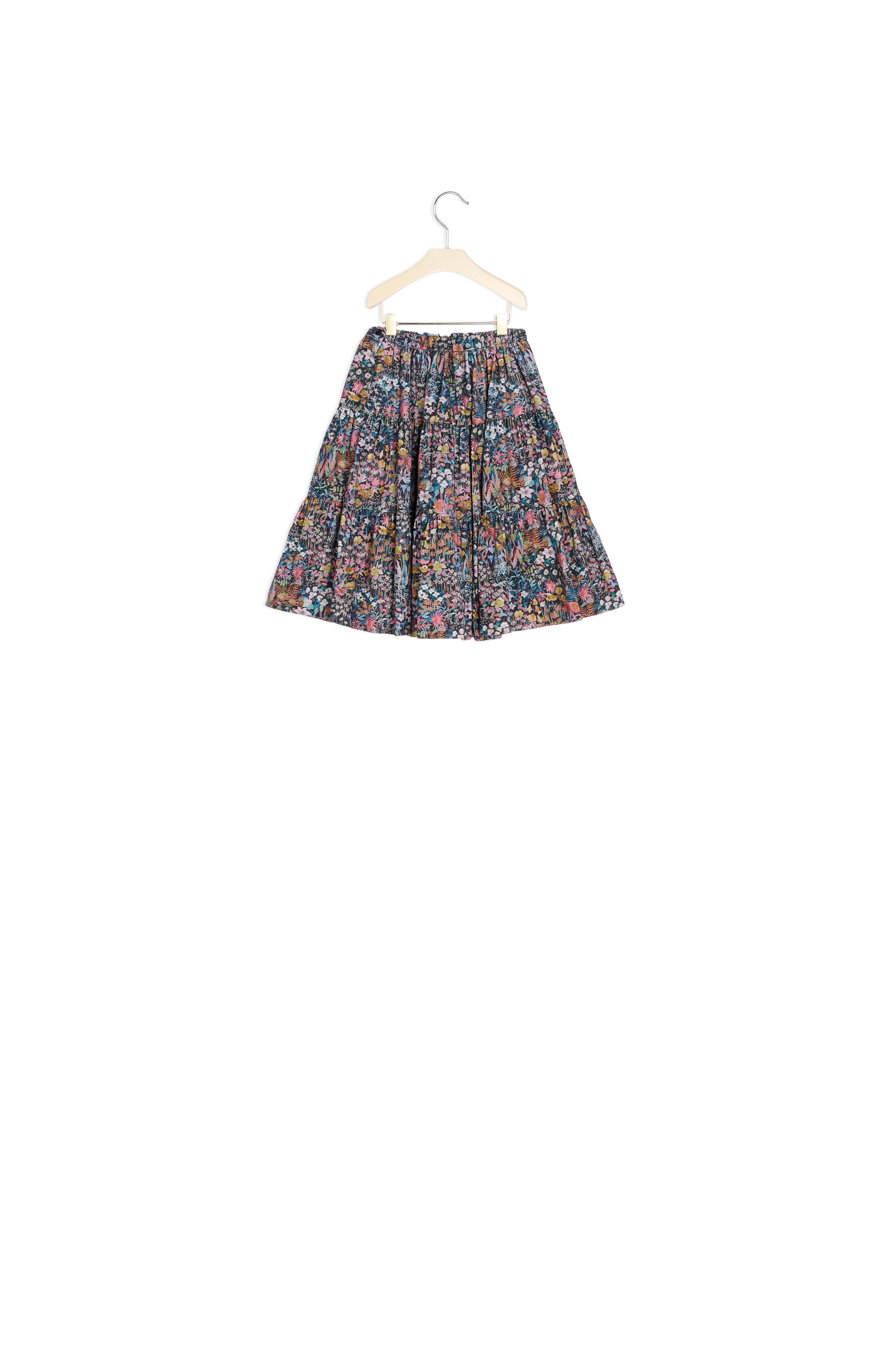 Jupe velours milleraies tissu Liberty femme - Bonpoint vintage