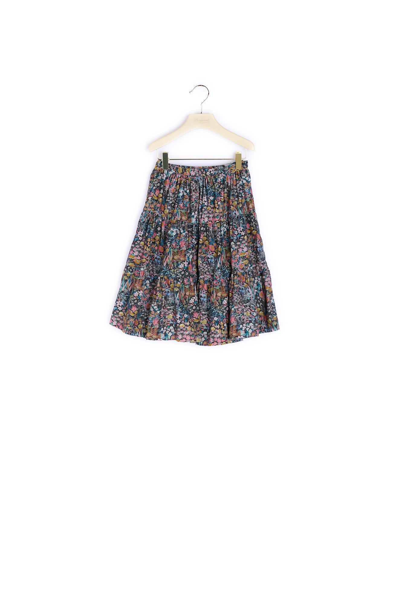 Jupe velours milleraies tissu Liberty femme - Bonpoint vintage