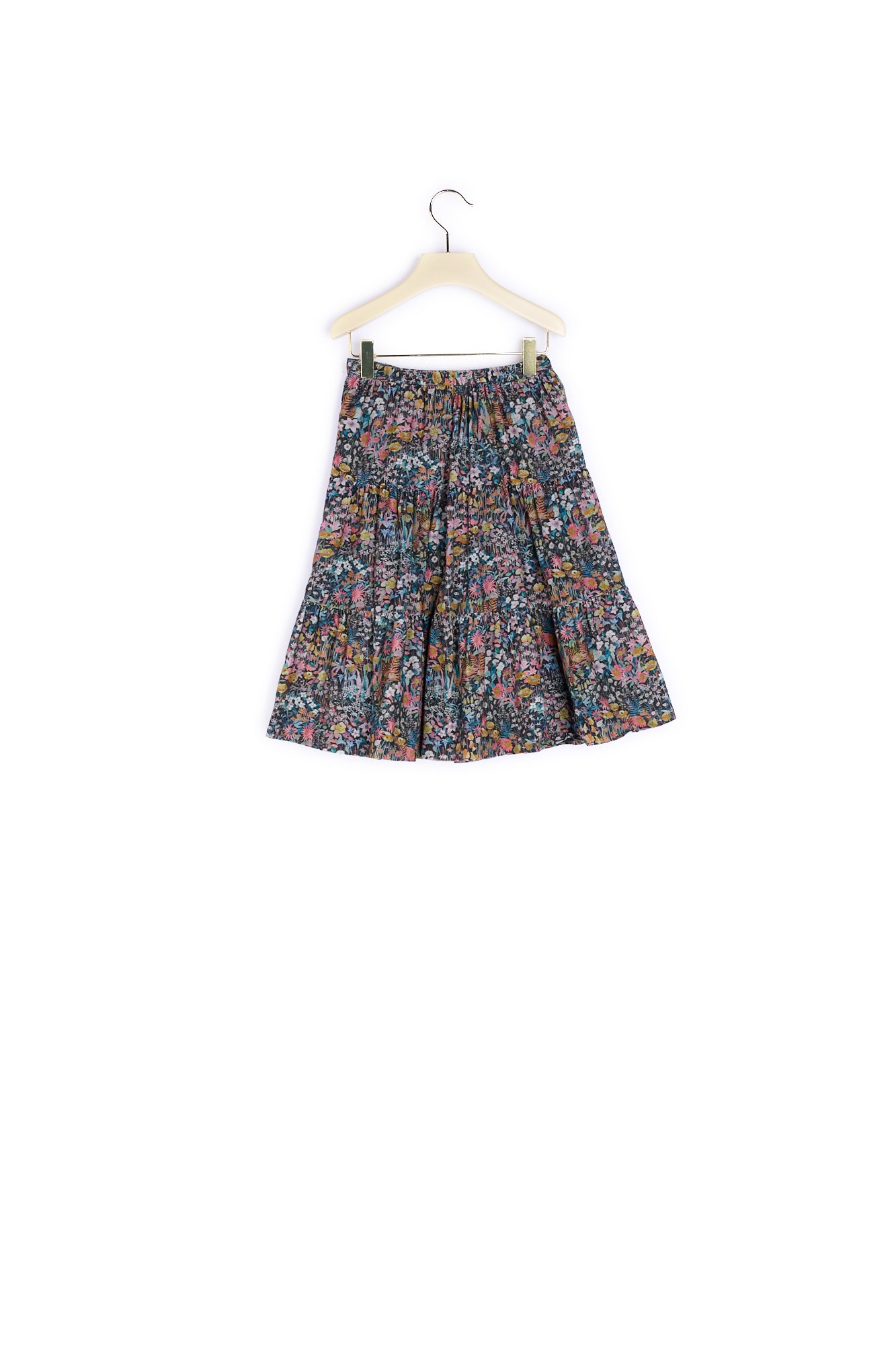 Jupe velours milleraies tissu Liberty femme - Bonpoint vintage