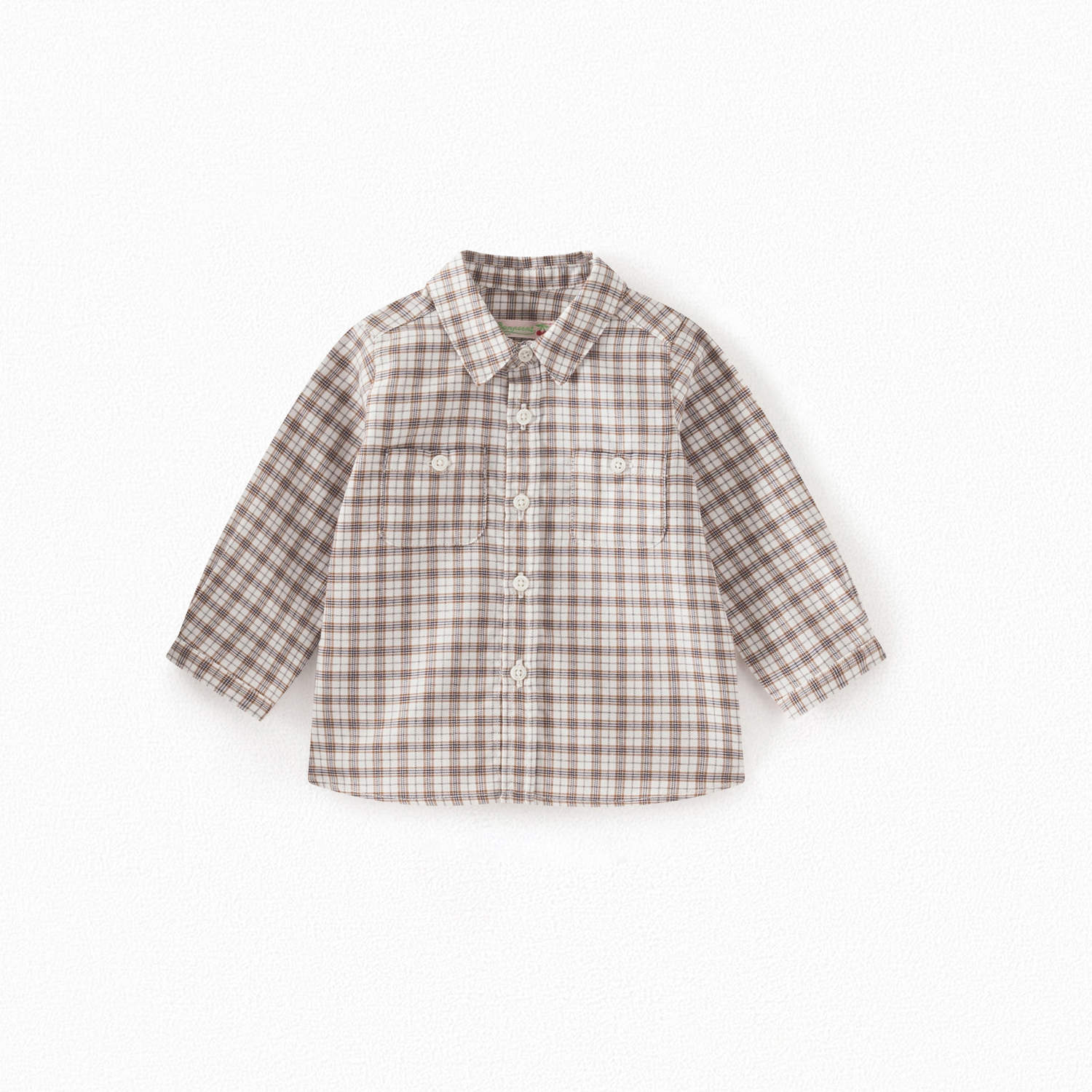 Chemise en twill à carreaux - Bonpoint vintage