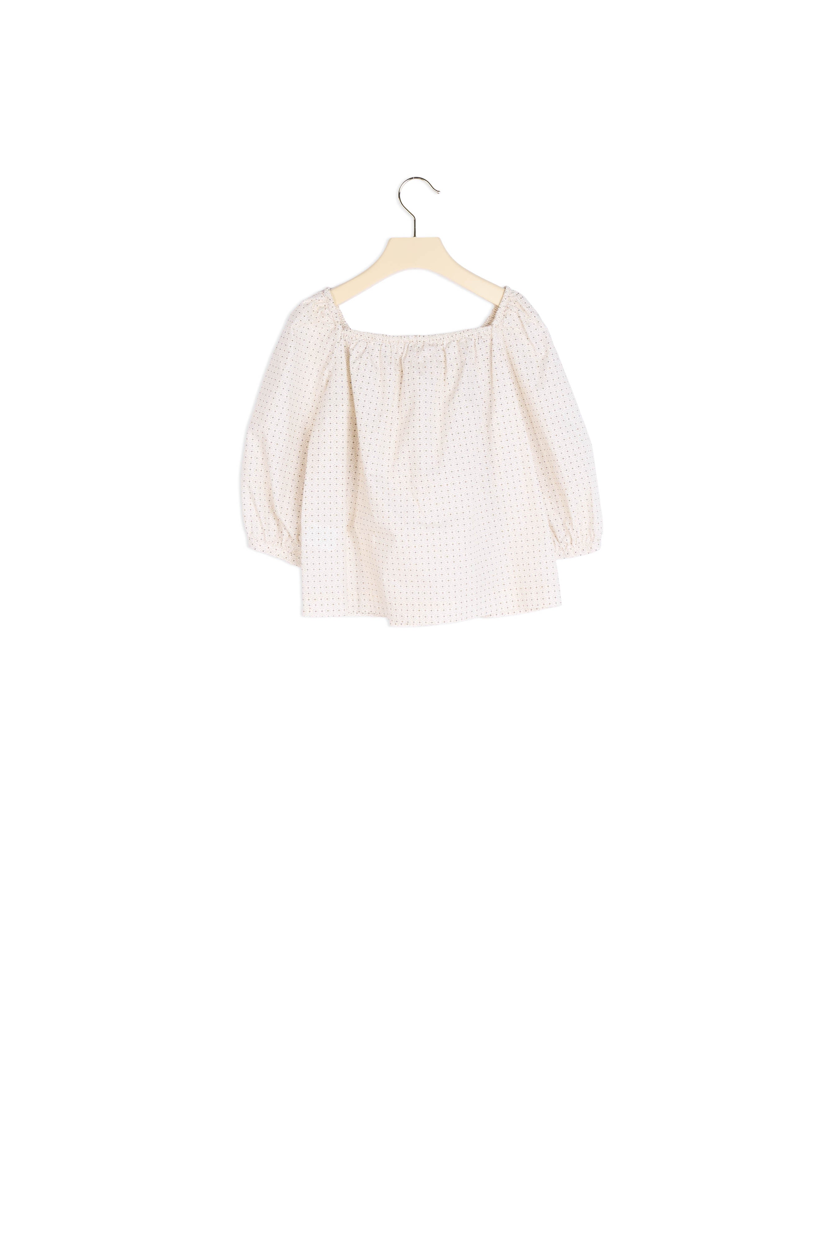 Blouse en voile de coton imprimé - Bonpoint vintage