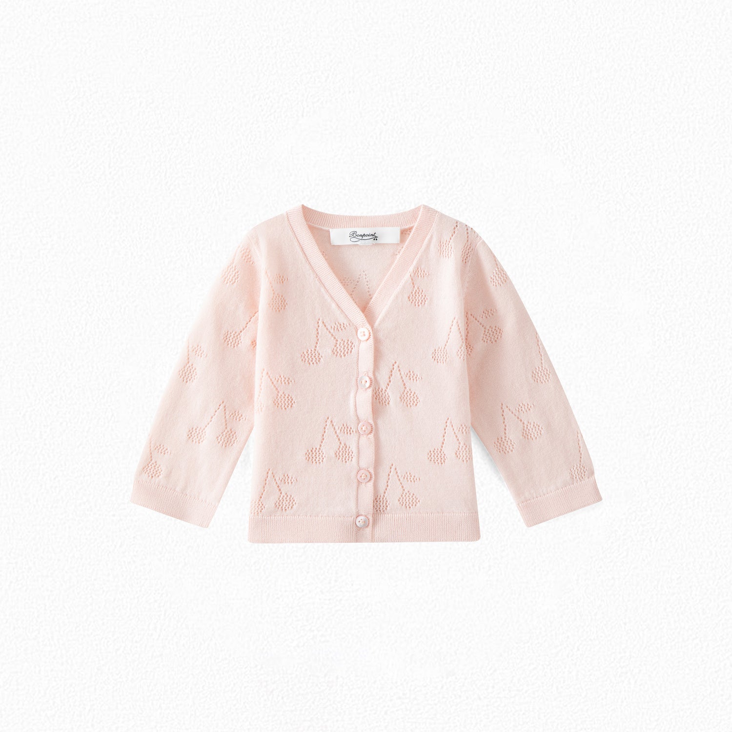 Cardigan en coton ajouré - Bonpoint vintage