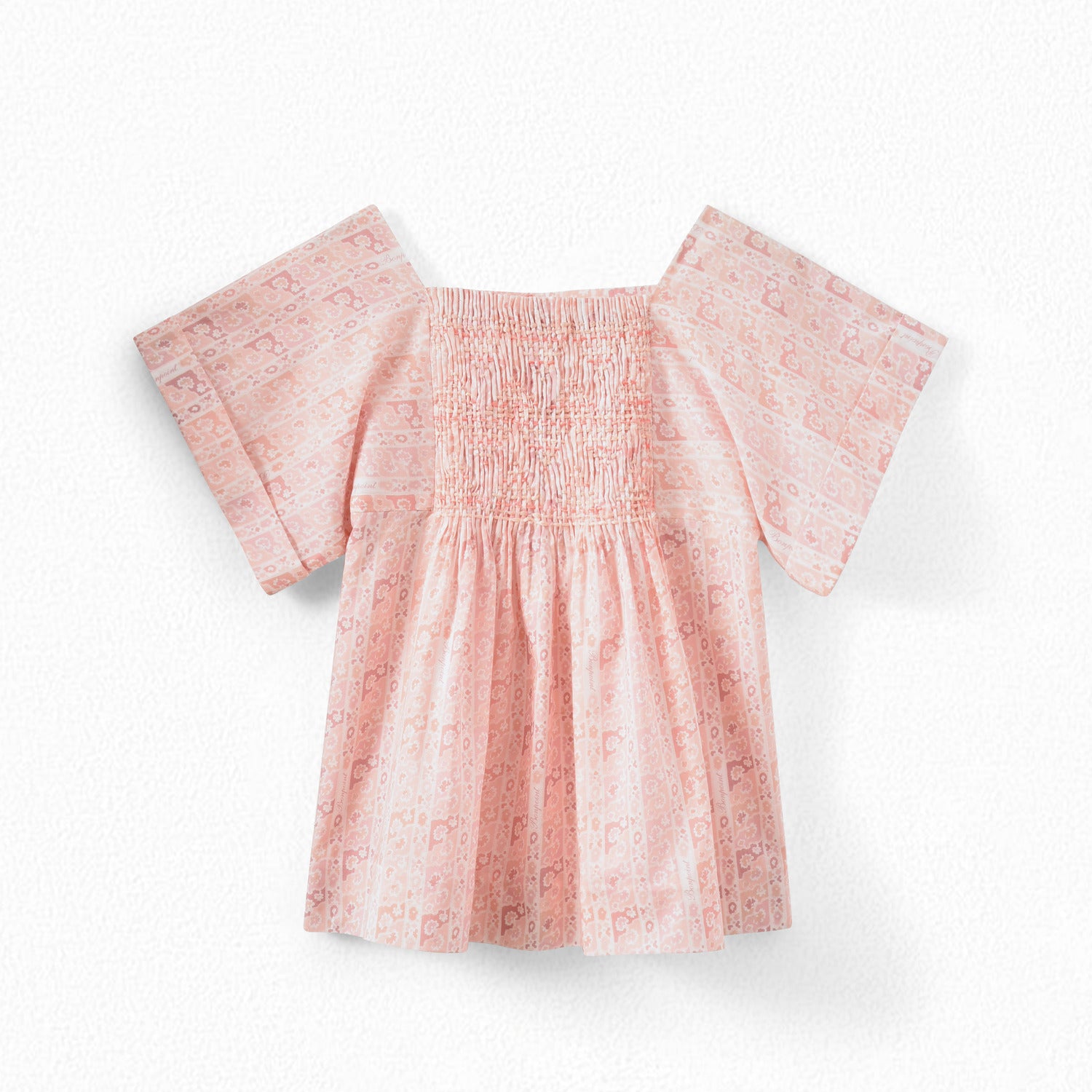 Blouse smockée en tissu Liberty - Bonpoint vintage