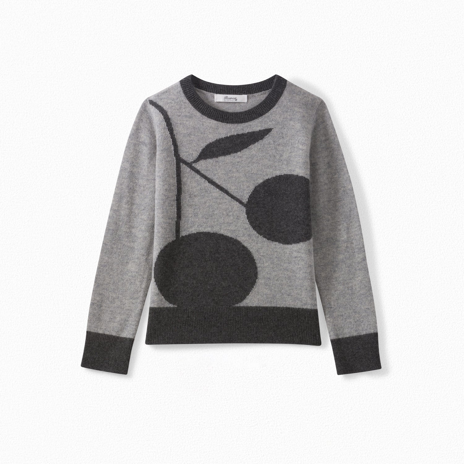 Pull cachemire avec cerises géantes - Bonpoint vintage
