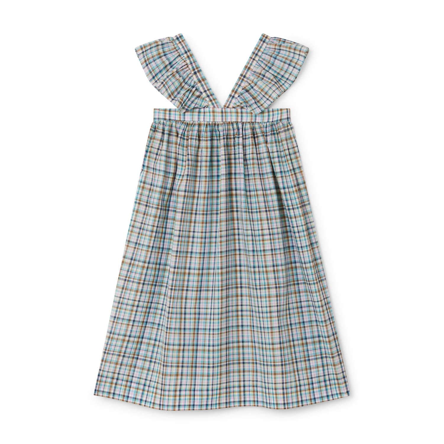 Robe à bretelles volantées - Bonpoint vintage