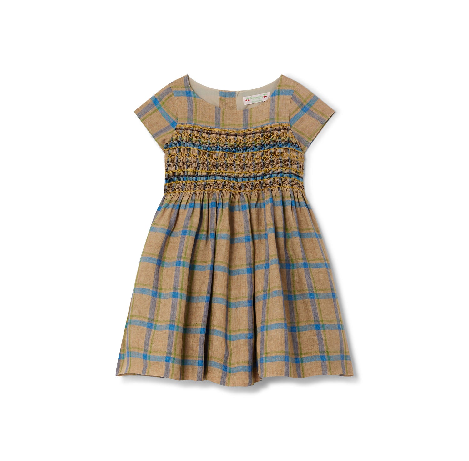 Robe en lin smockée - Bonpoint vintage