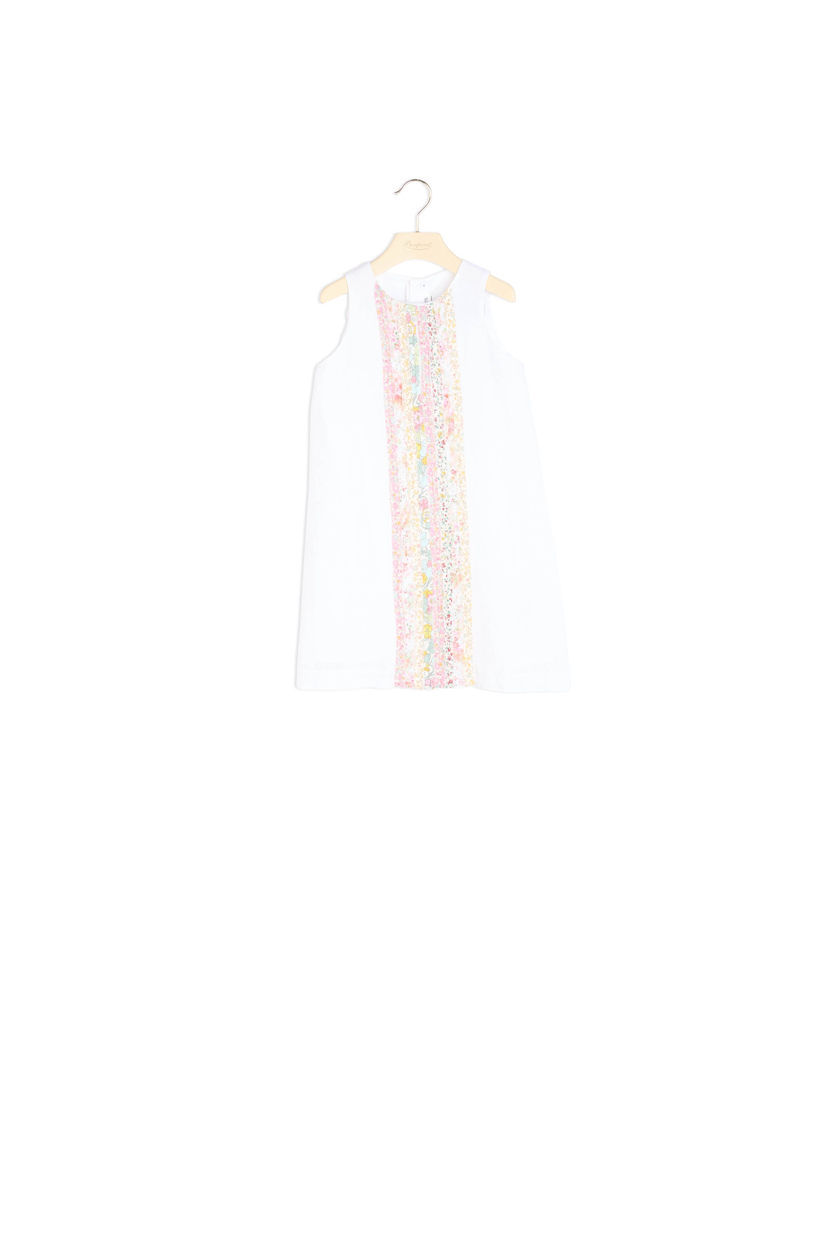 Robe en lin et tissu Liberty - Bonpoint vintage
