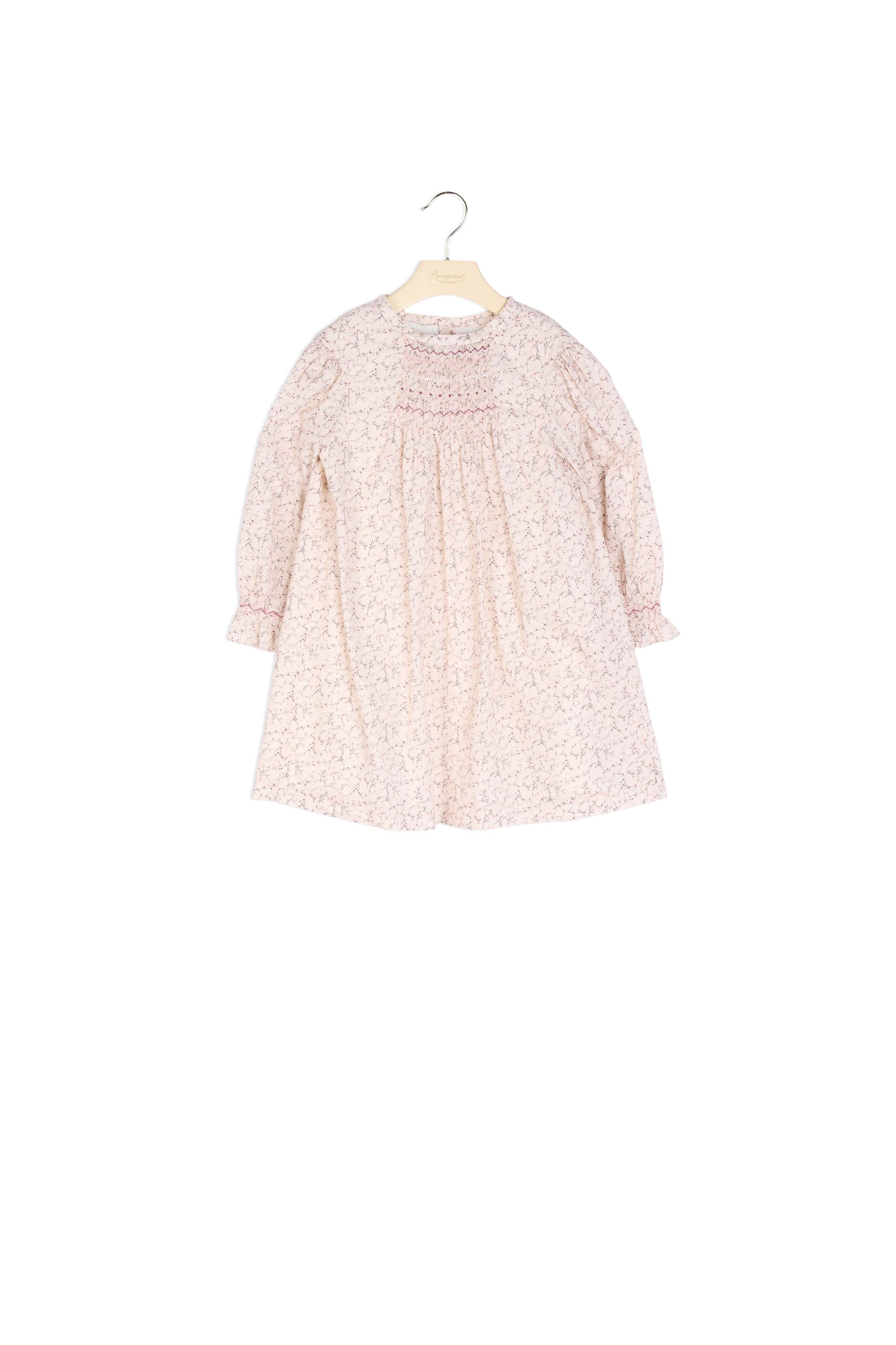 Robe smockée en tissu Liberty - Bonpoint vintage