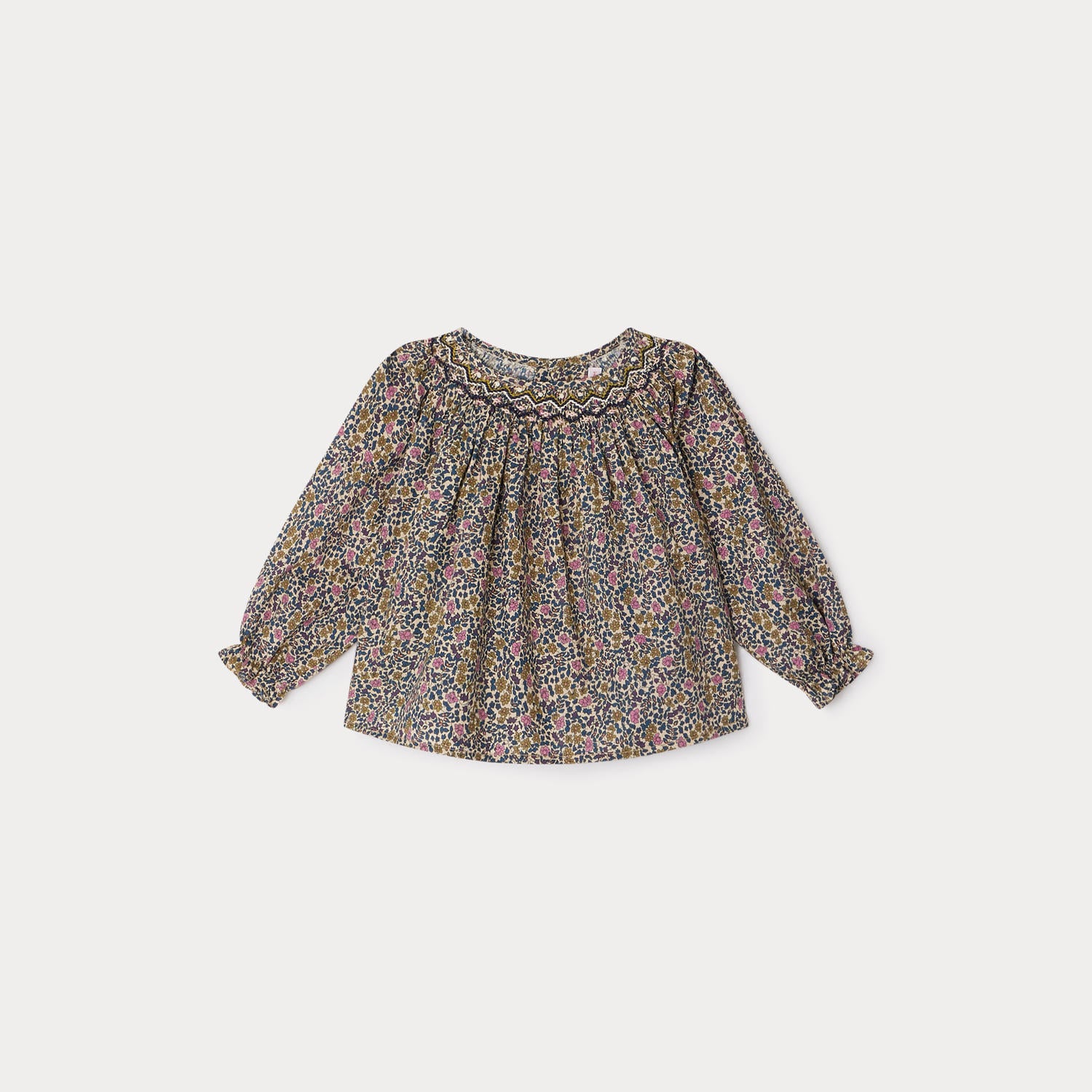 Blouse smockée Griotte - Bonpoint vintage