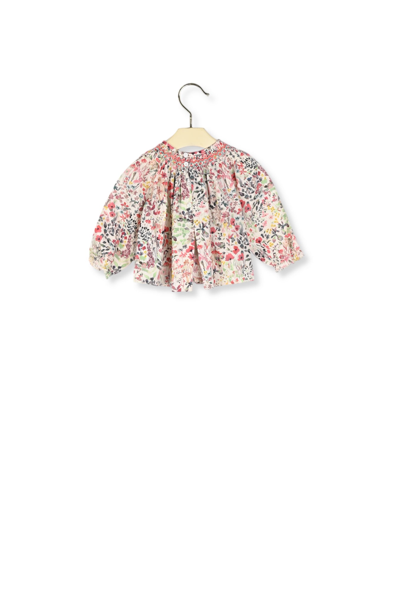 Blouse smockée tissu Liberty - Bonpoint vintage