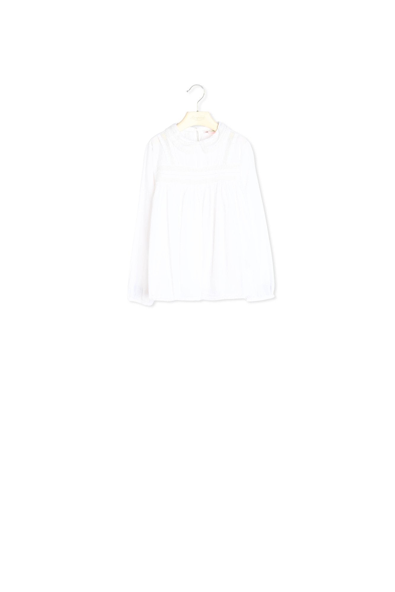 Blouse en coton et dentelle - Bonpoint vintage