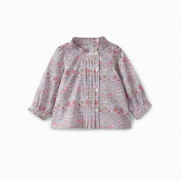 Blouse en tissu Liberty à plis - Bonpoint vintage