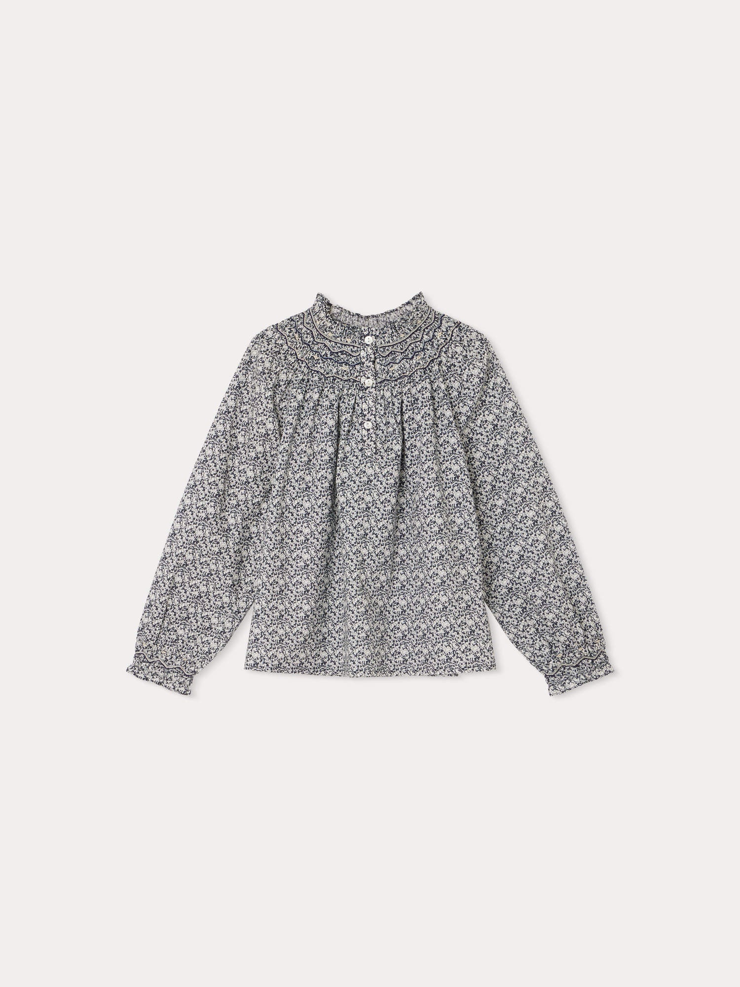 Blouse smockée Pétale - Bonpoint vintage