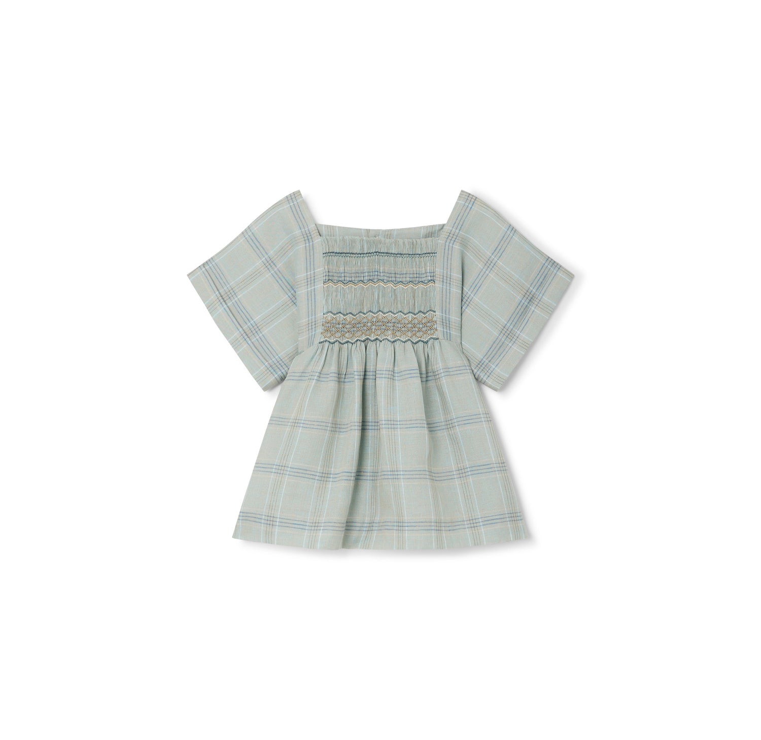 Blouse à smocks brodés - Bonpoint vintage