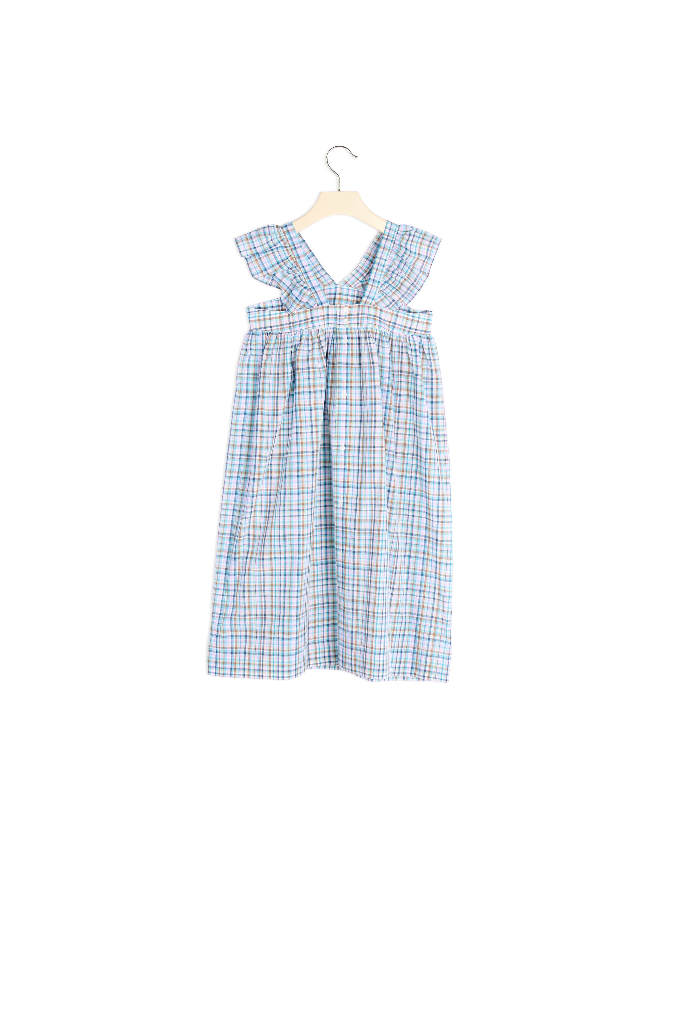 Robe à bretelles volantées - Bonpoint vintage