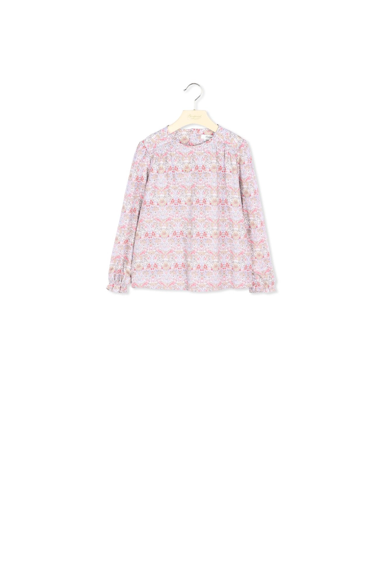 Blouse tissu Liberty et poignets froncés - Bonpoint vintage