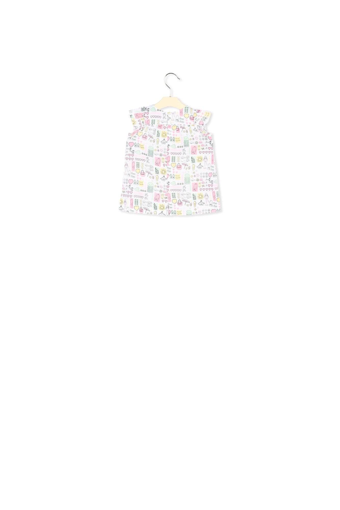 Robe en popeline imprimée - Bonpoint vintage