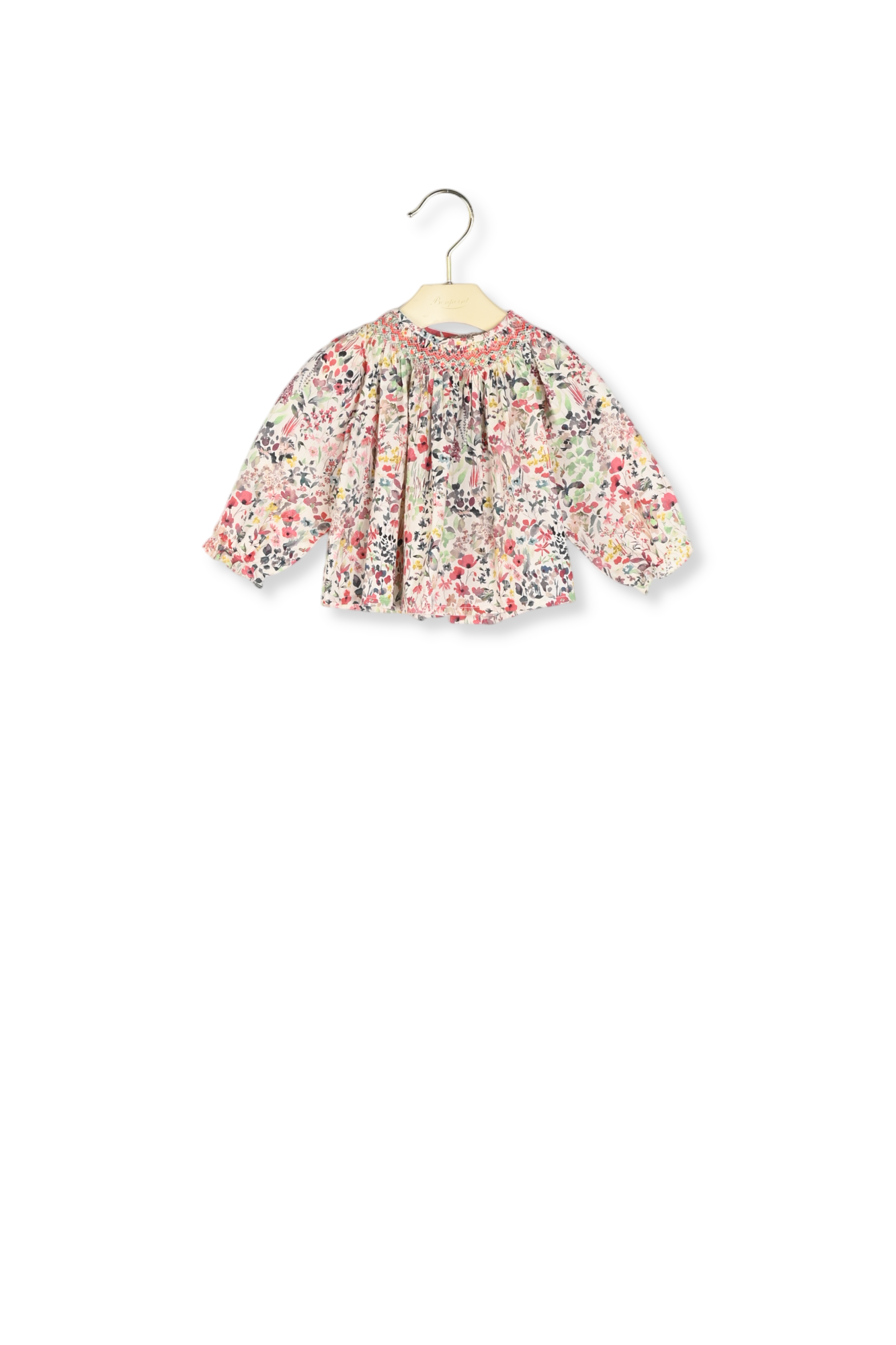 Blouse smockée tissu Liberty - Bonpoint vintage