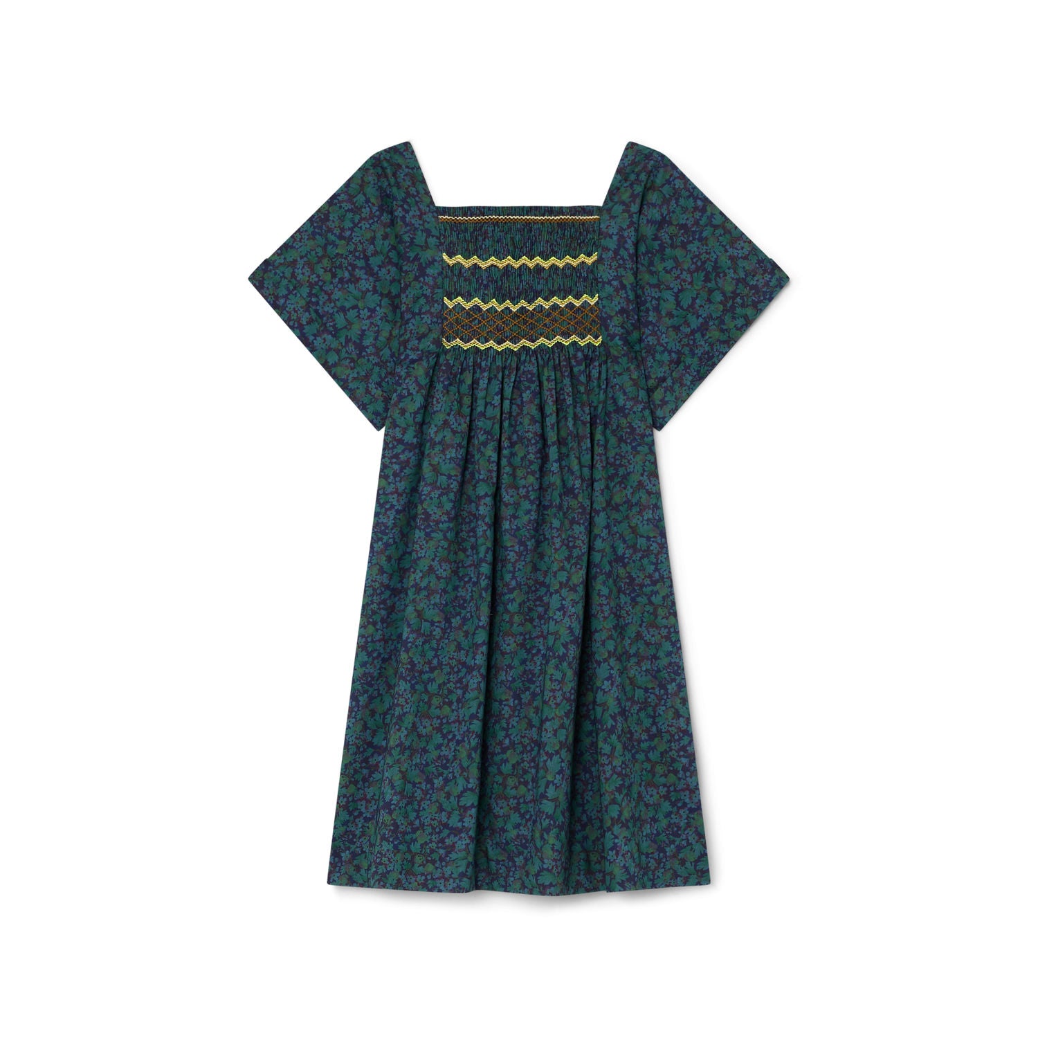 Robe smockée brodée main - Bonpoint vintage