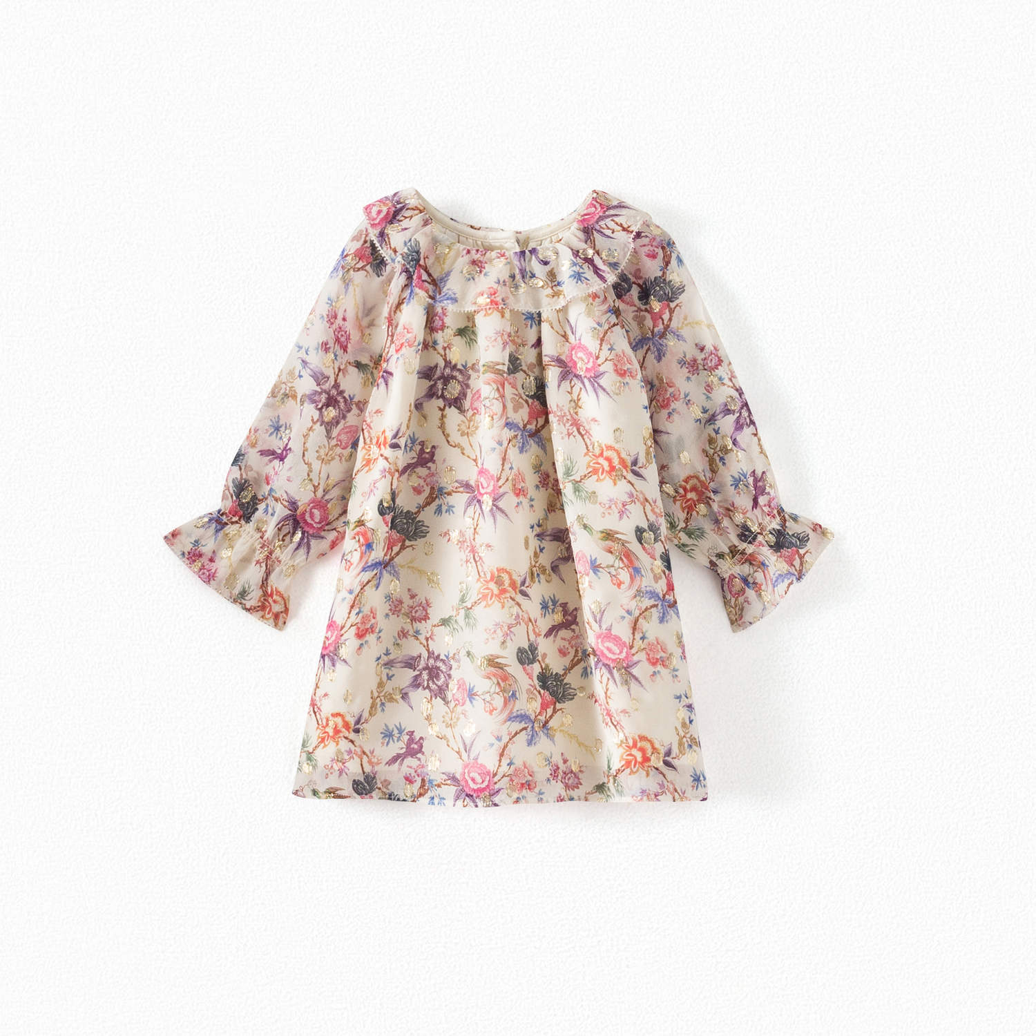 Robe en soie imprimée - Bonpoint vintage