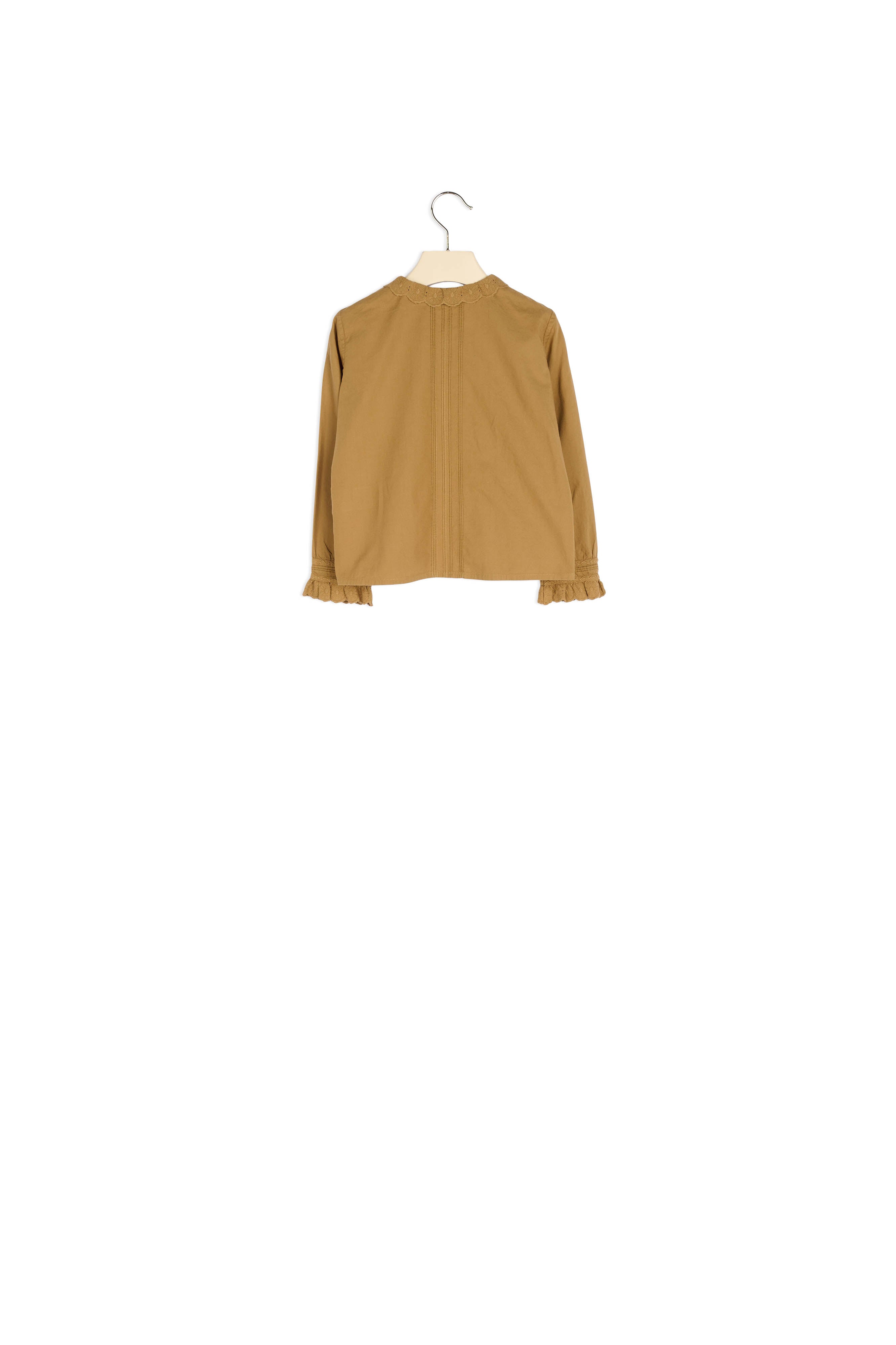 Blouse plissée et brodée - Bonpoint vintage