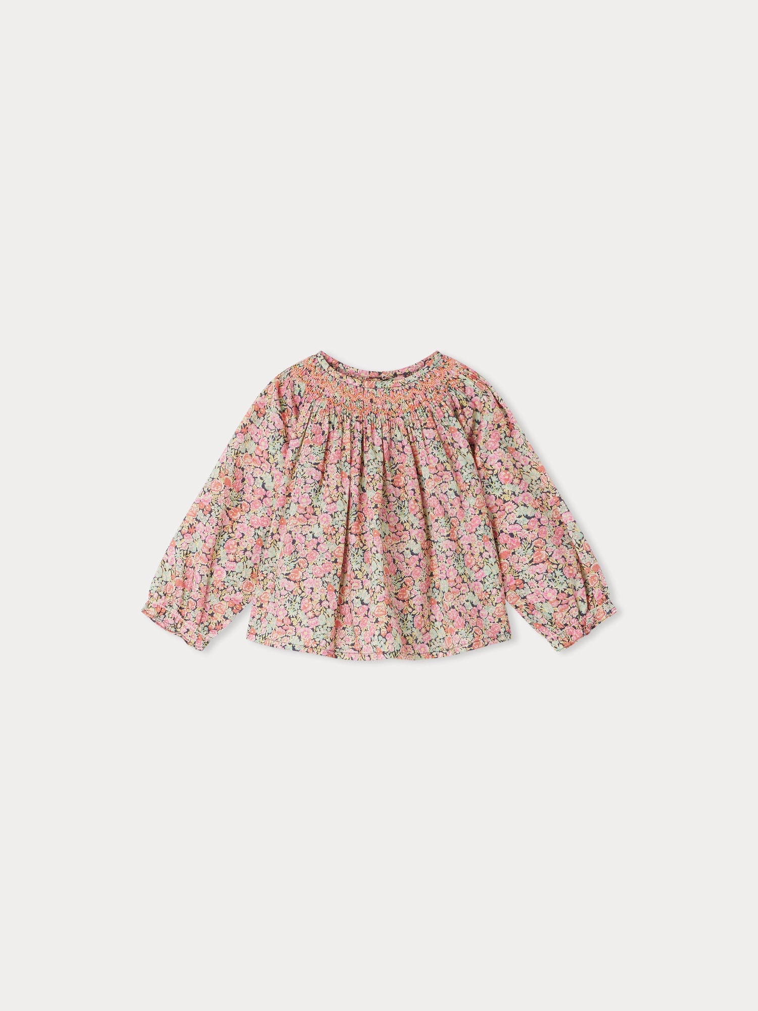 Blouse smockée Griotte - Bonpoint vintage