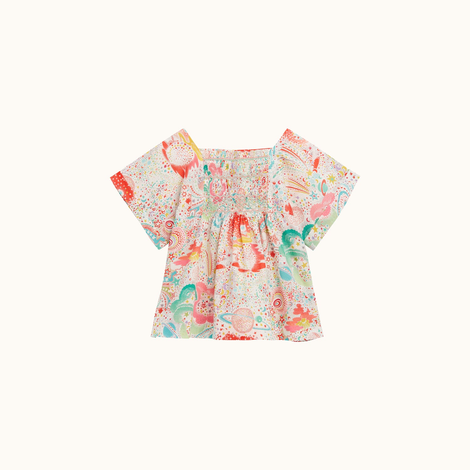 Blouse Pays à motif Liberty - Bonpoint vintage