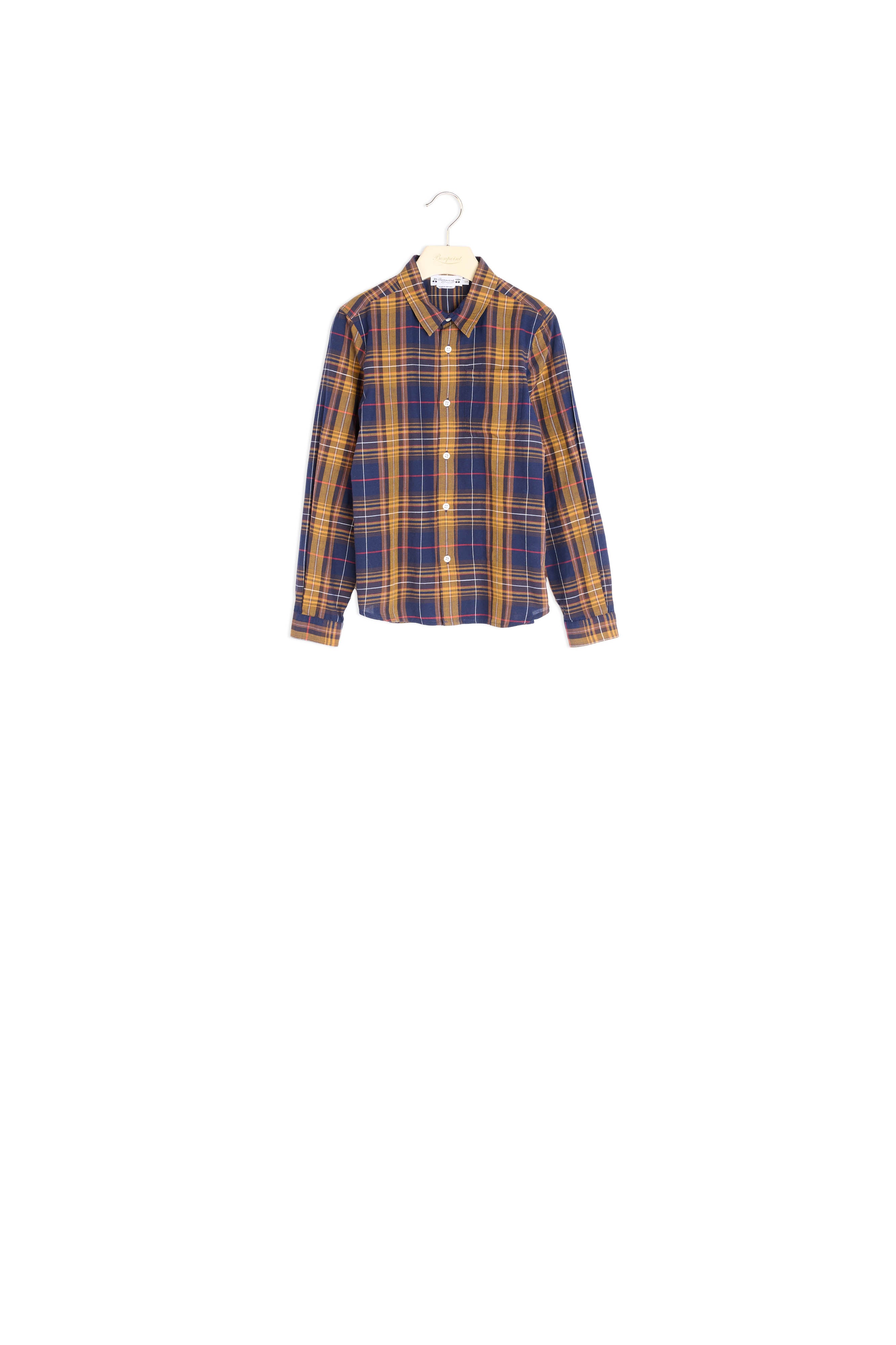 Chemise à carreaux écossais - Bonpoint vintage