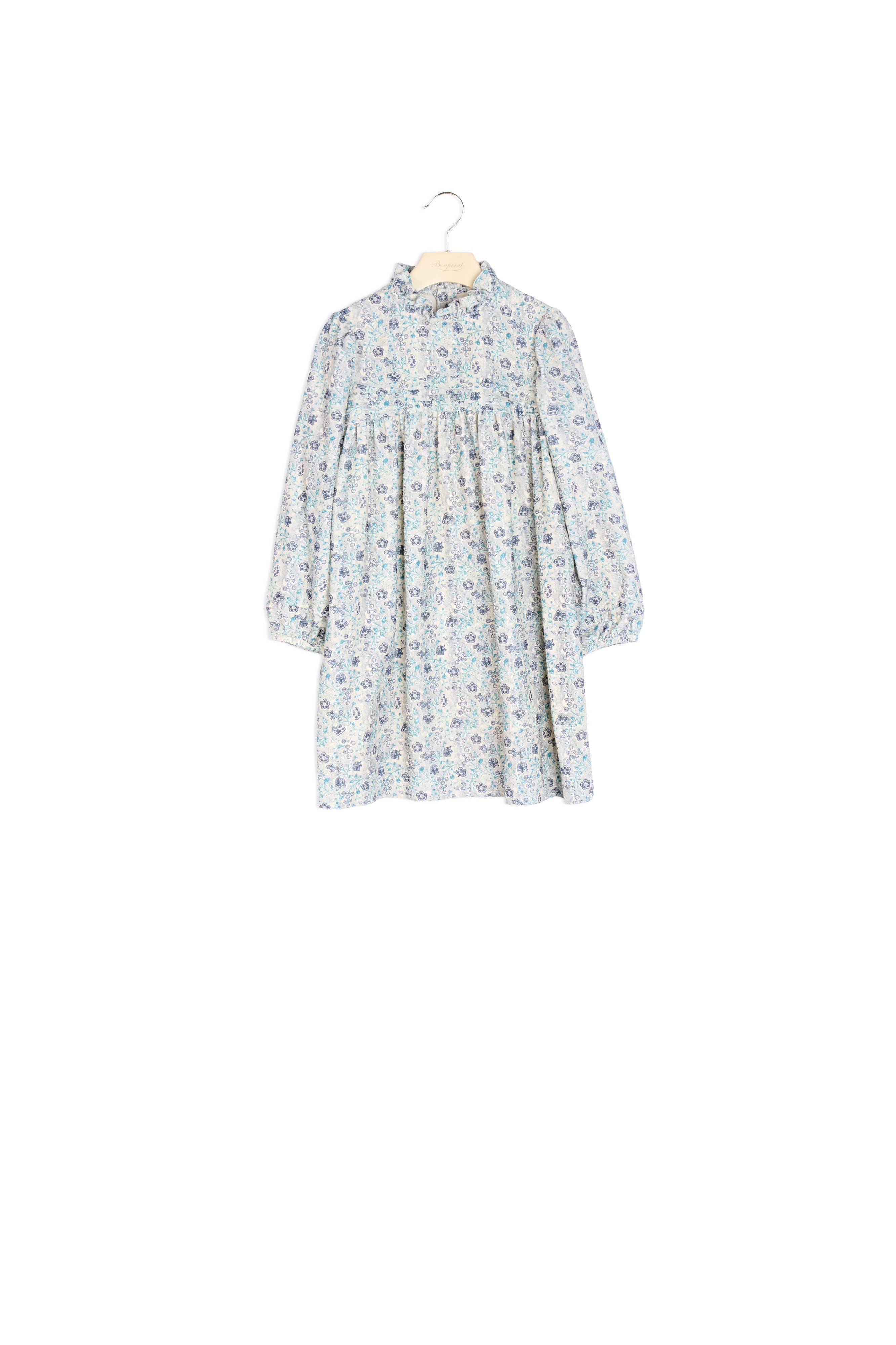 Robe en velours milleraies imprimé - Bonpoint vintage