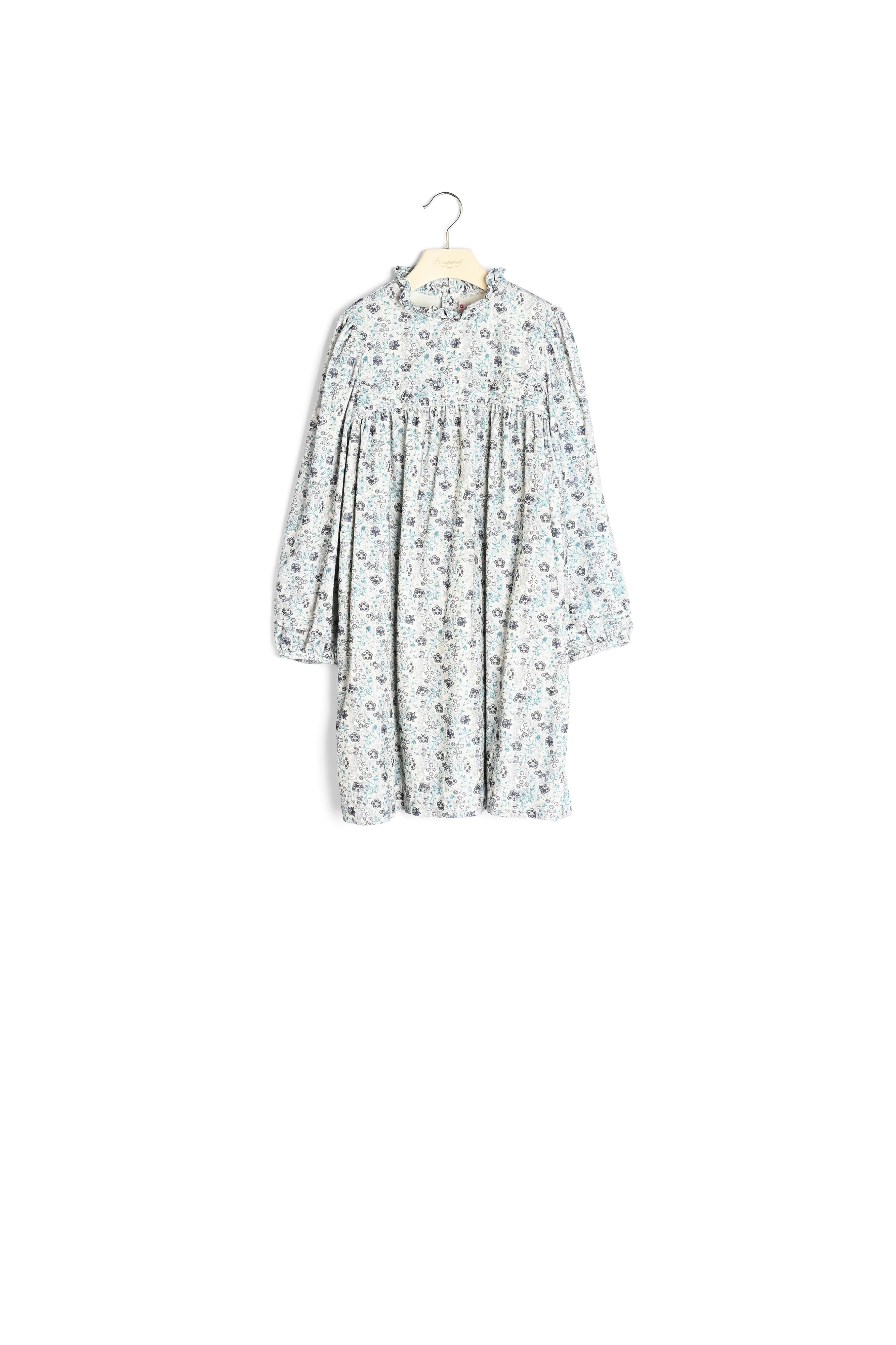 Robe en velours milleraies imprimé - Bonpoint vintage