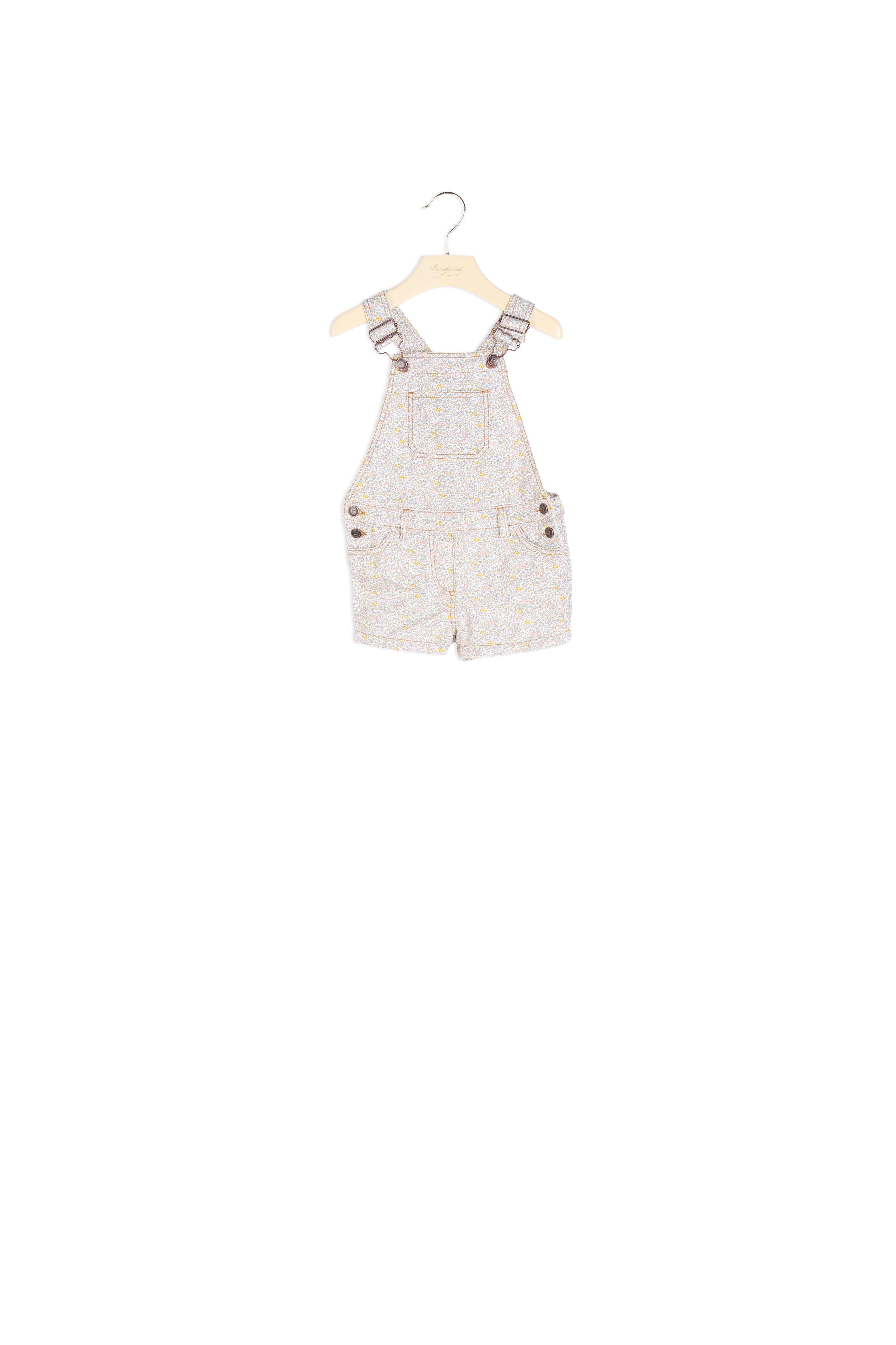 Salopette en coton Liberty - Bonpoint vintage