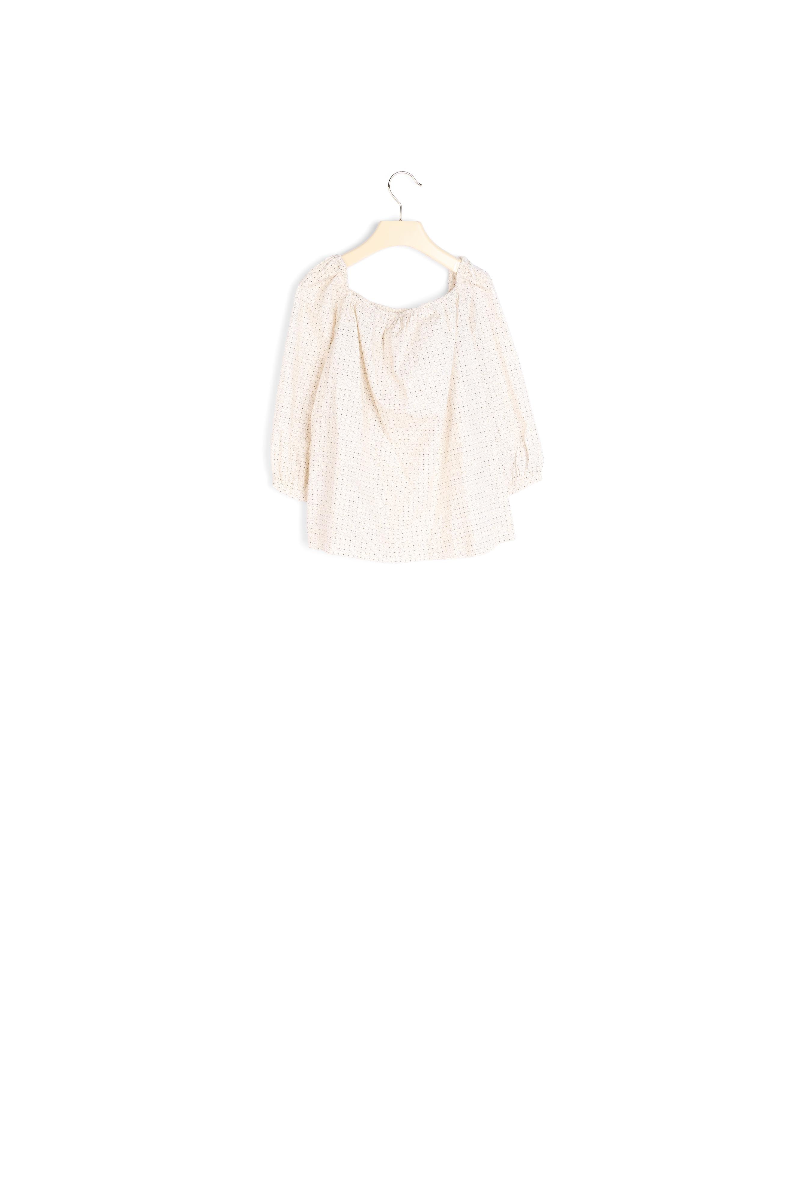Blouse en voile de coton imprimé - Bonpoint vintage