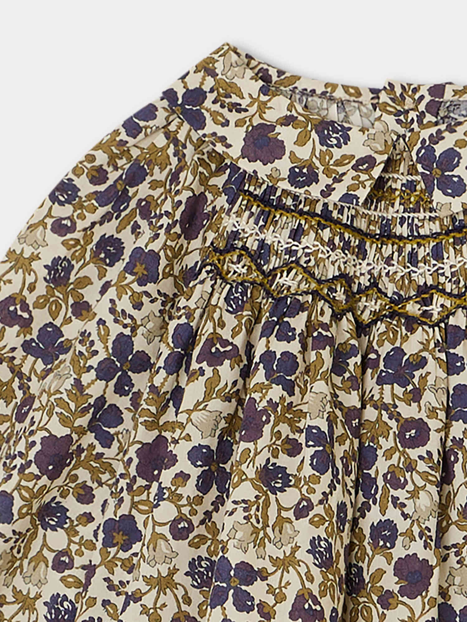 Blouse smockée Pompon - Bonpoint vintage