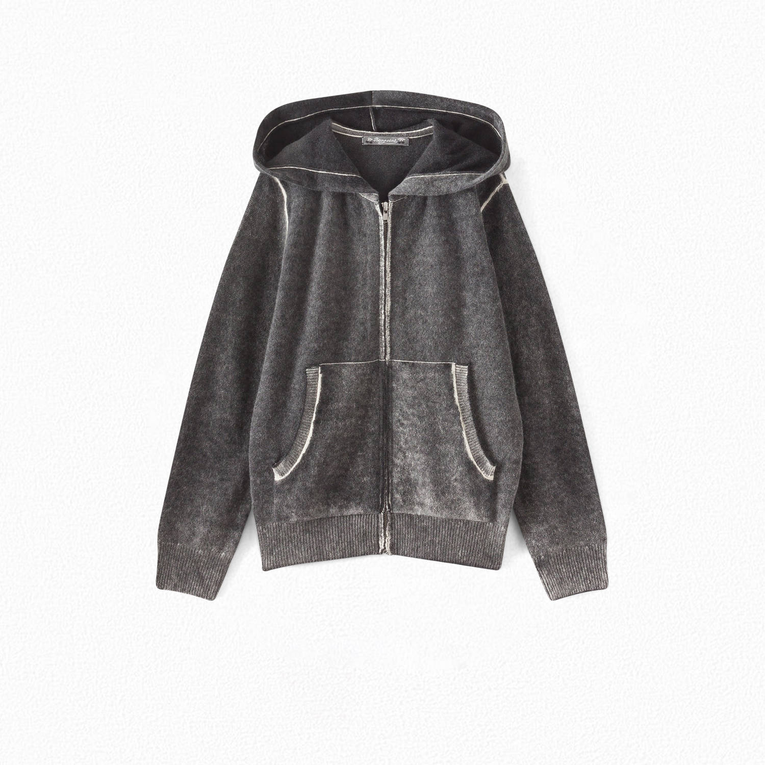 Cardigan à capuche zippé - Bonpoint vintage