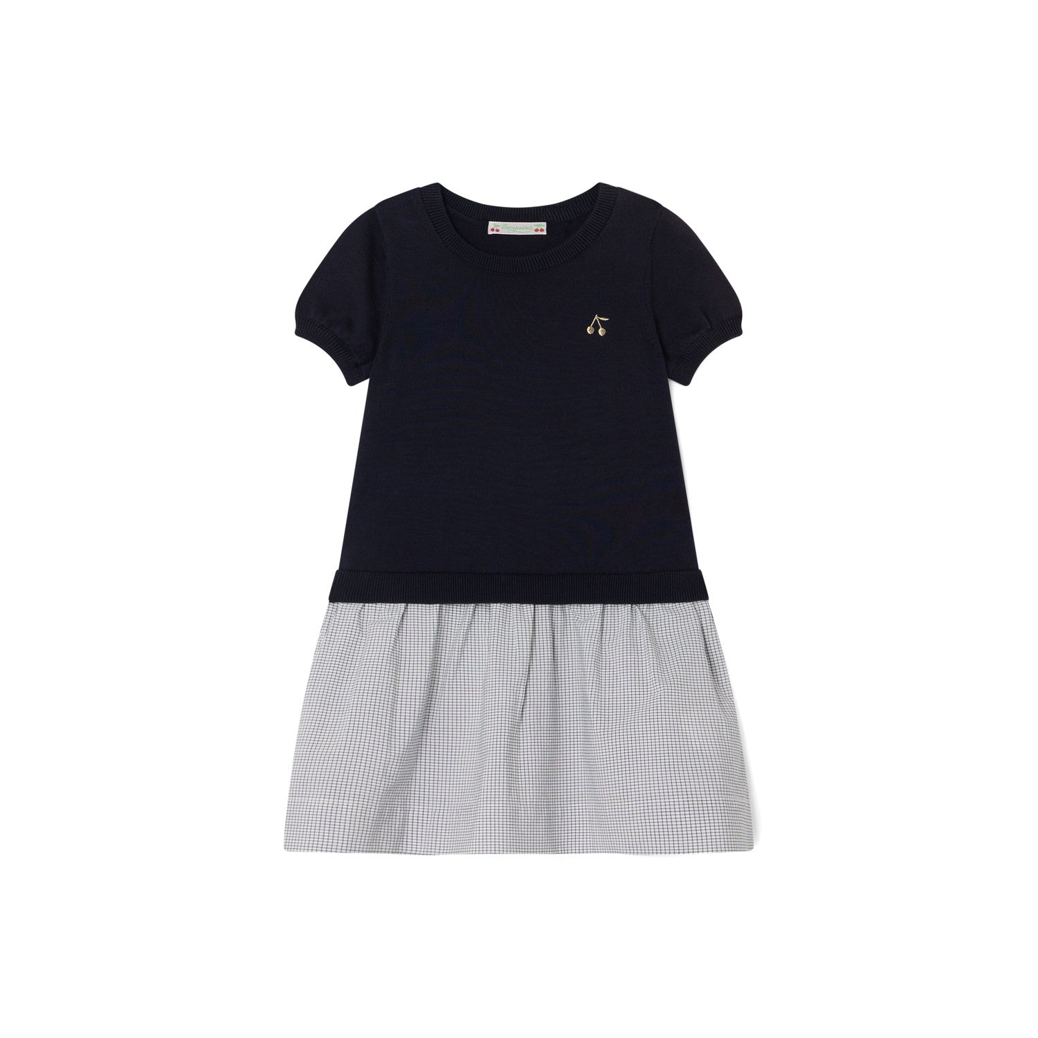 Robe bimatière - Bonpoint vintage