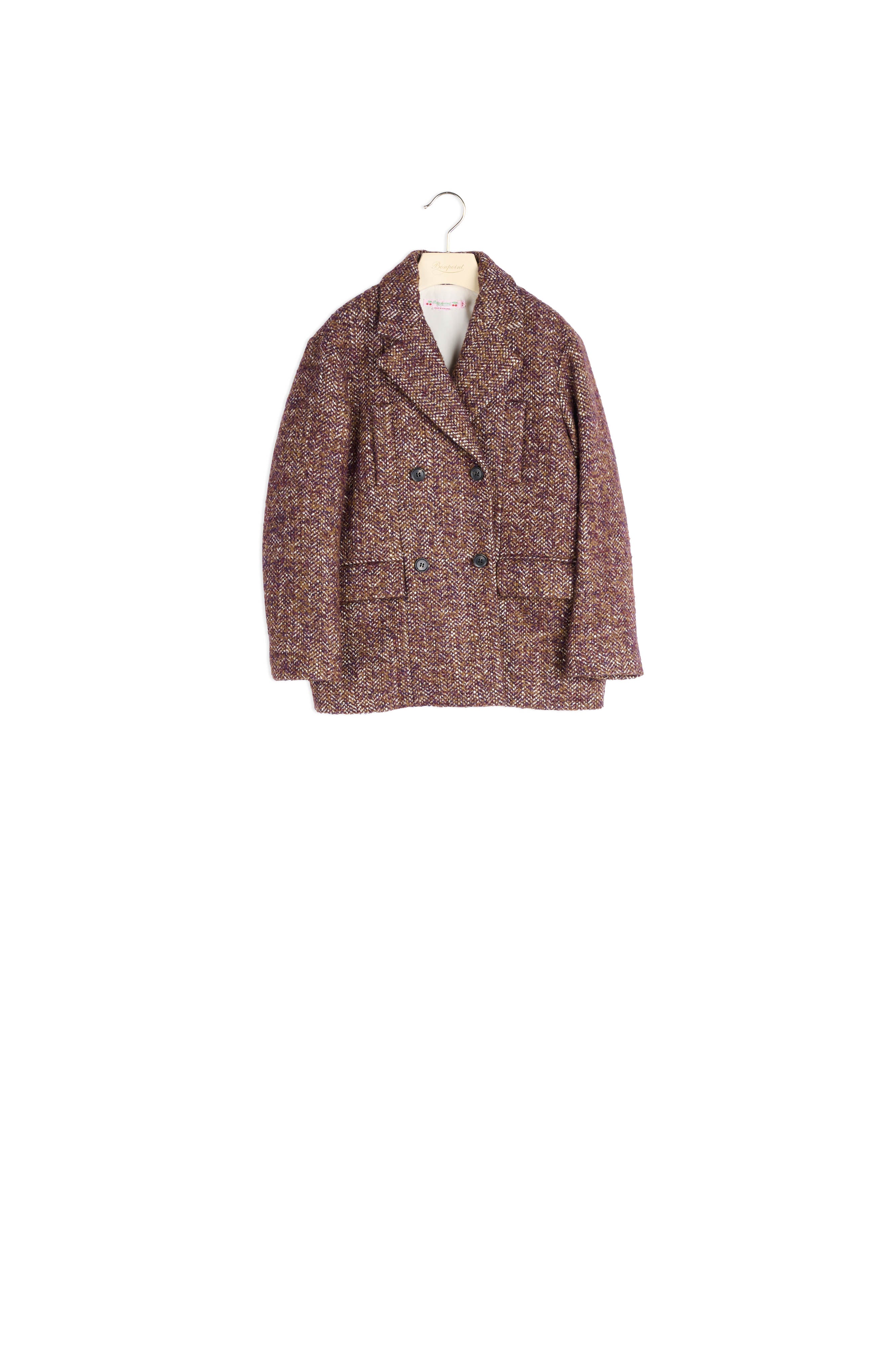Manteau en tweed fantaisie - Bonpoint vintage