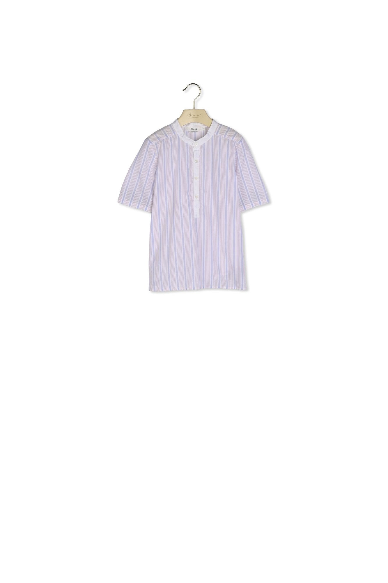 Chemise à manches courtes rayée - Bonpoint vintage