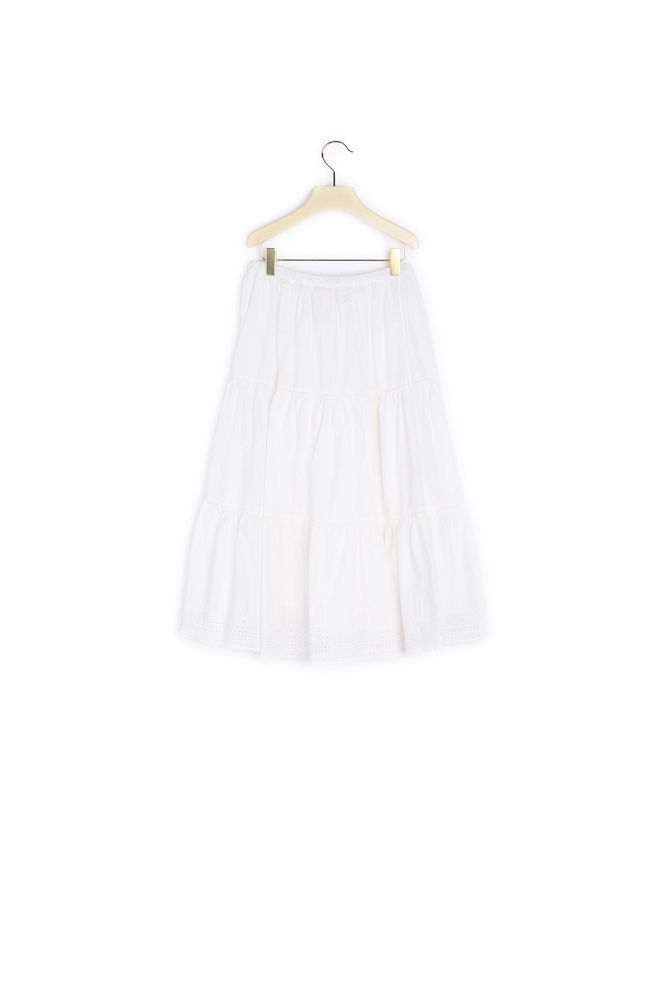 Jupe en coton brodé - Bonpoint vintage