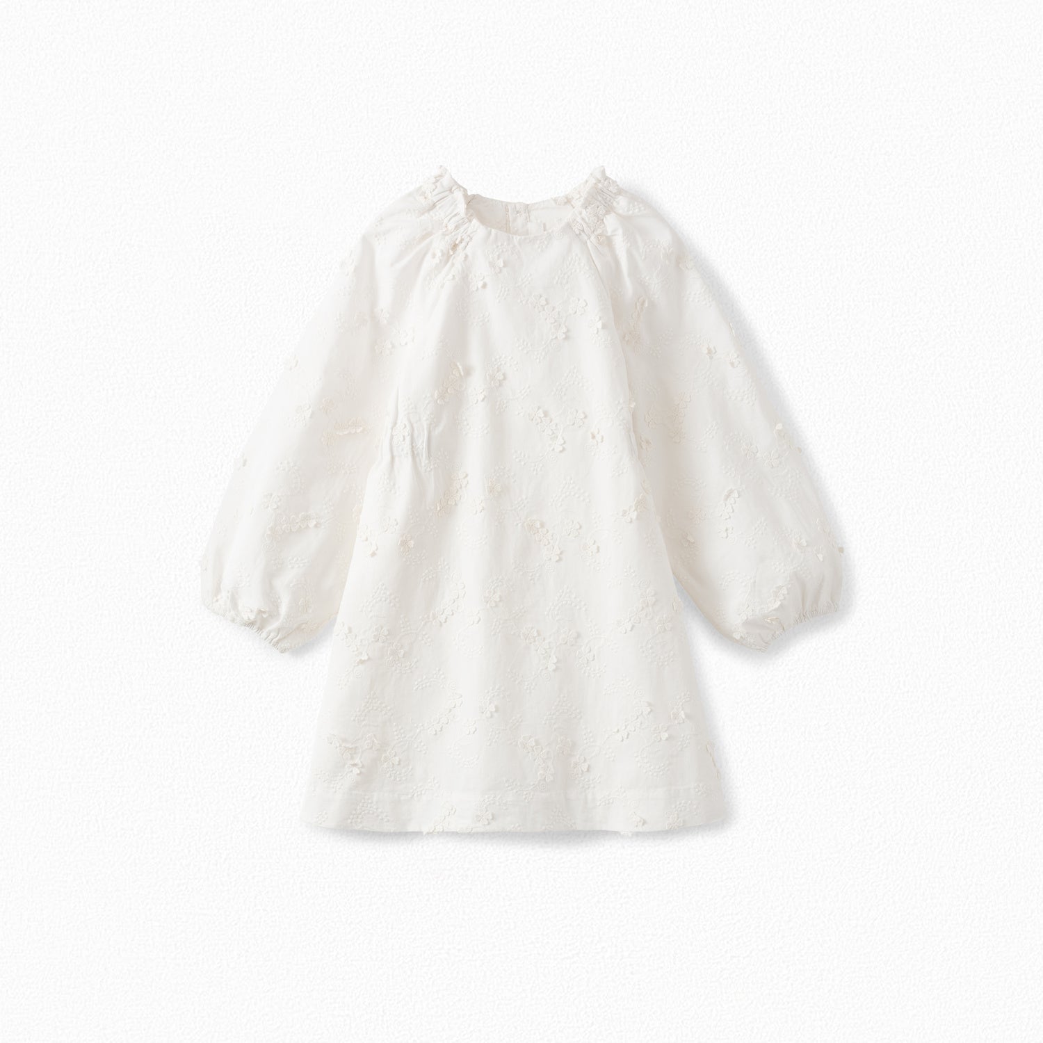 Robe  en twill brodé - Bonpoint vintage