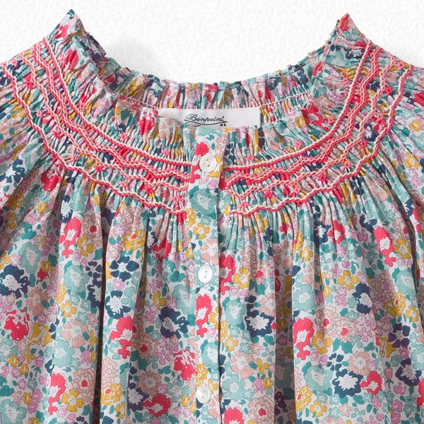 Blouse en tissu Liberty exclusif - Bonpoint vintage