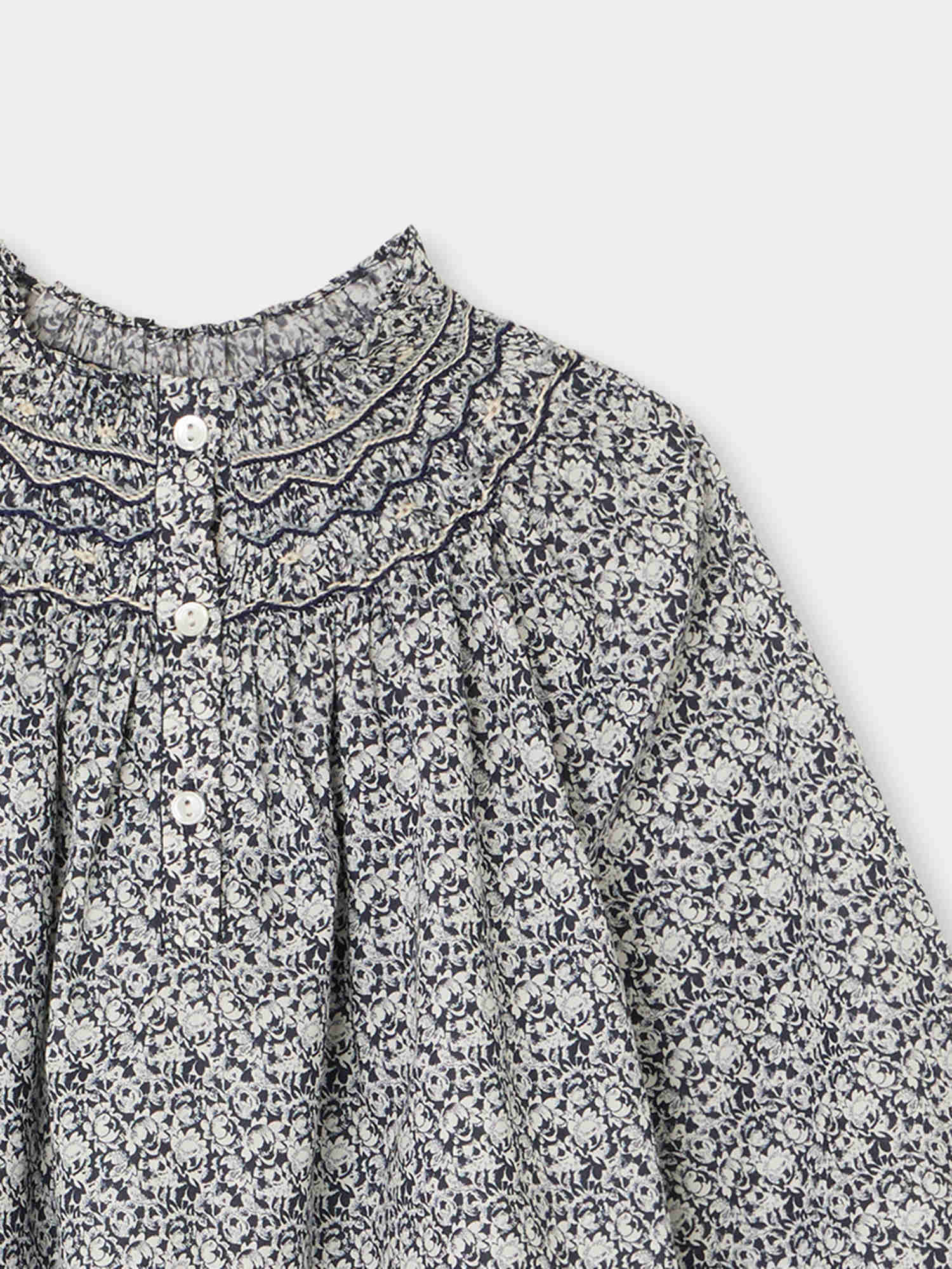 Blouse smockée Pétale - Bonpoint vintage