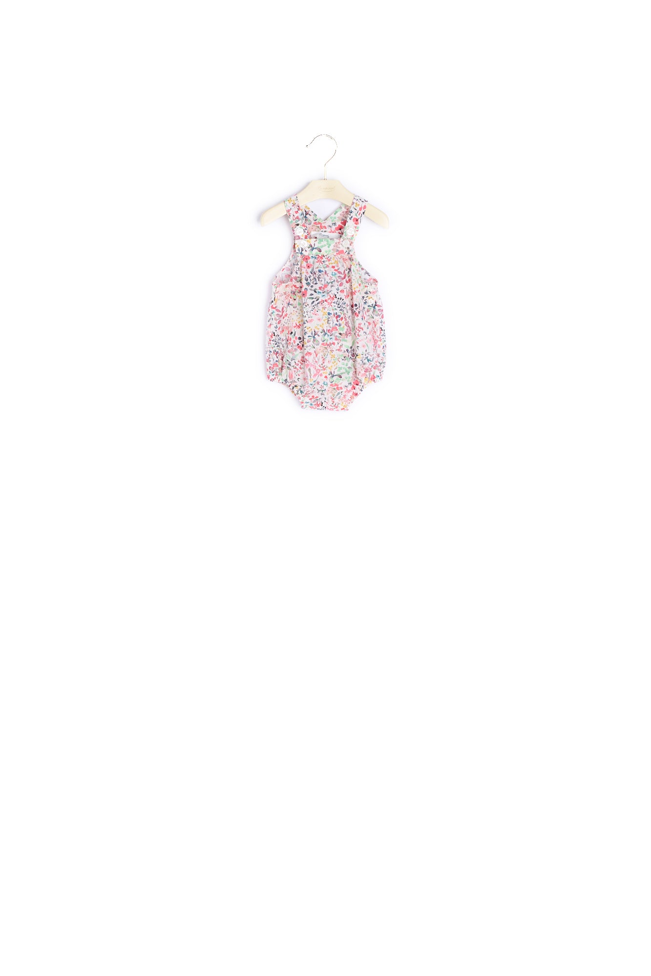 Salopette en coton Liberty - Bonpoint vintage
