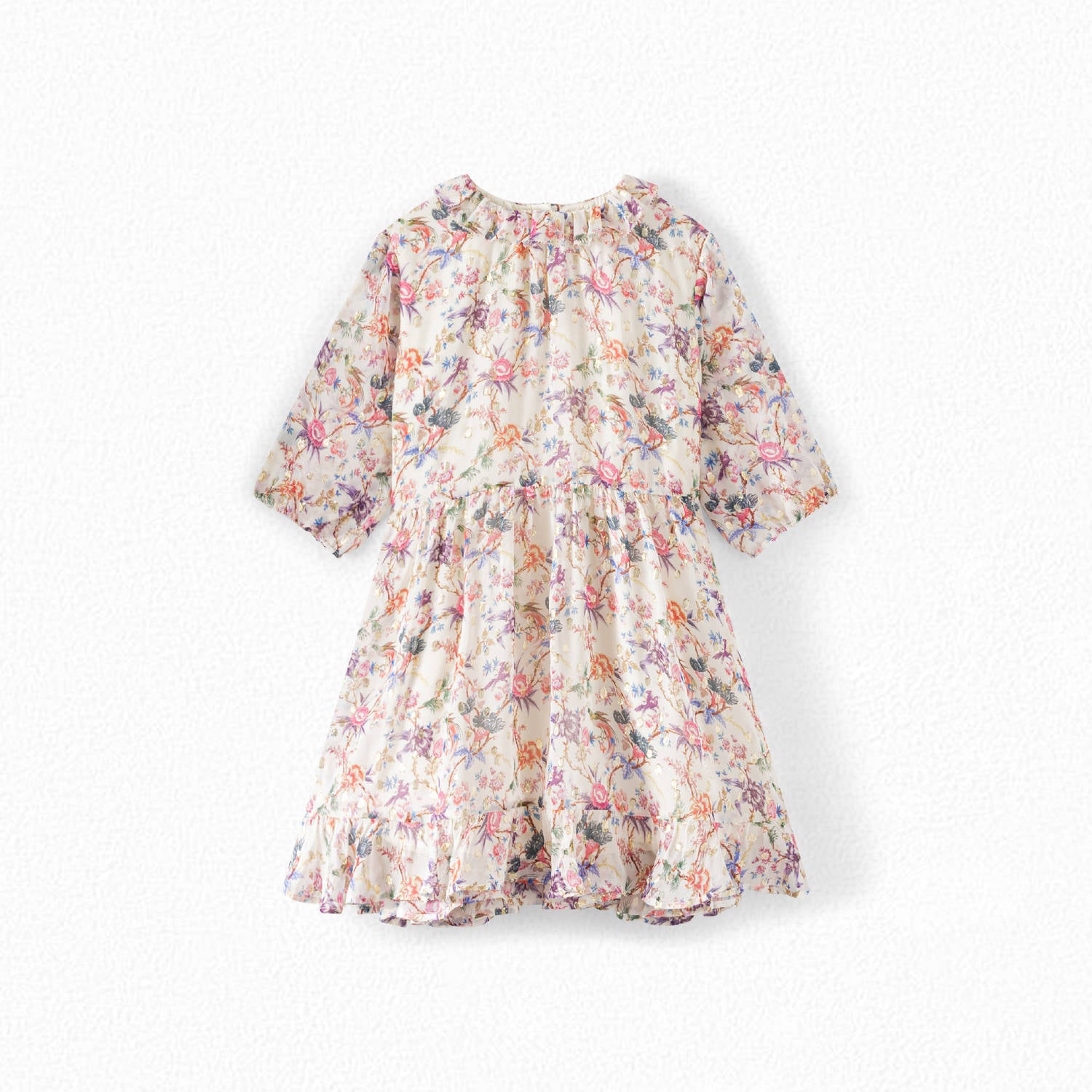 Robe en soie imprimée - Bonpoint vintage