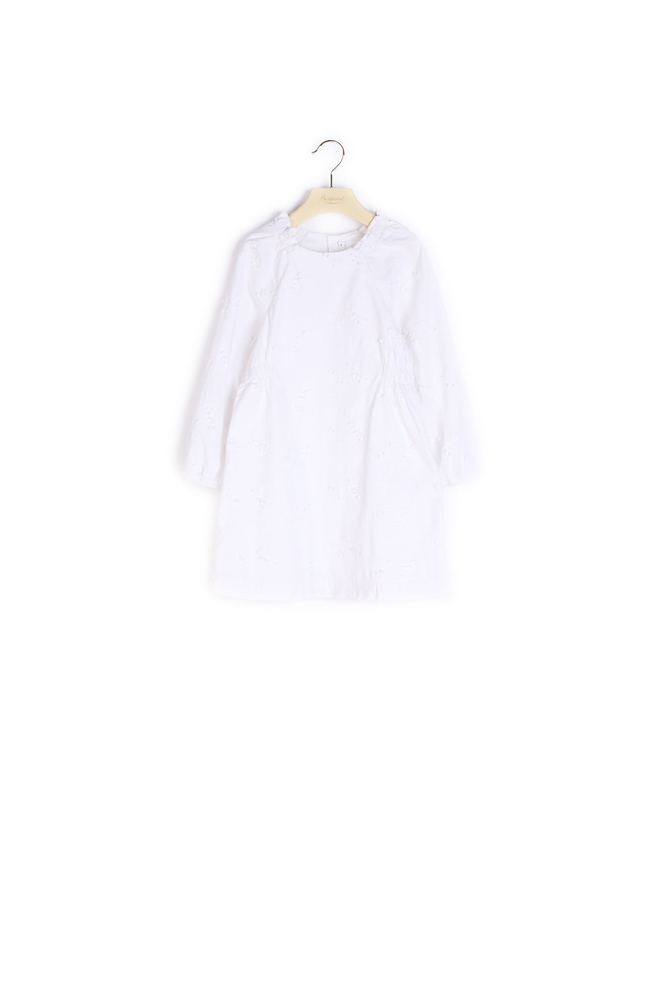 Robe  en twill brodé - Bonpoint vintage