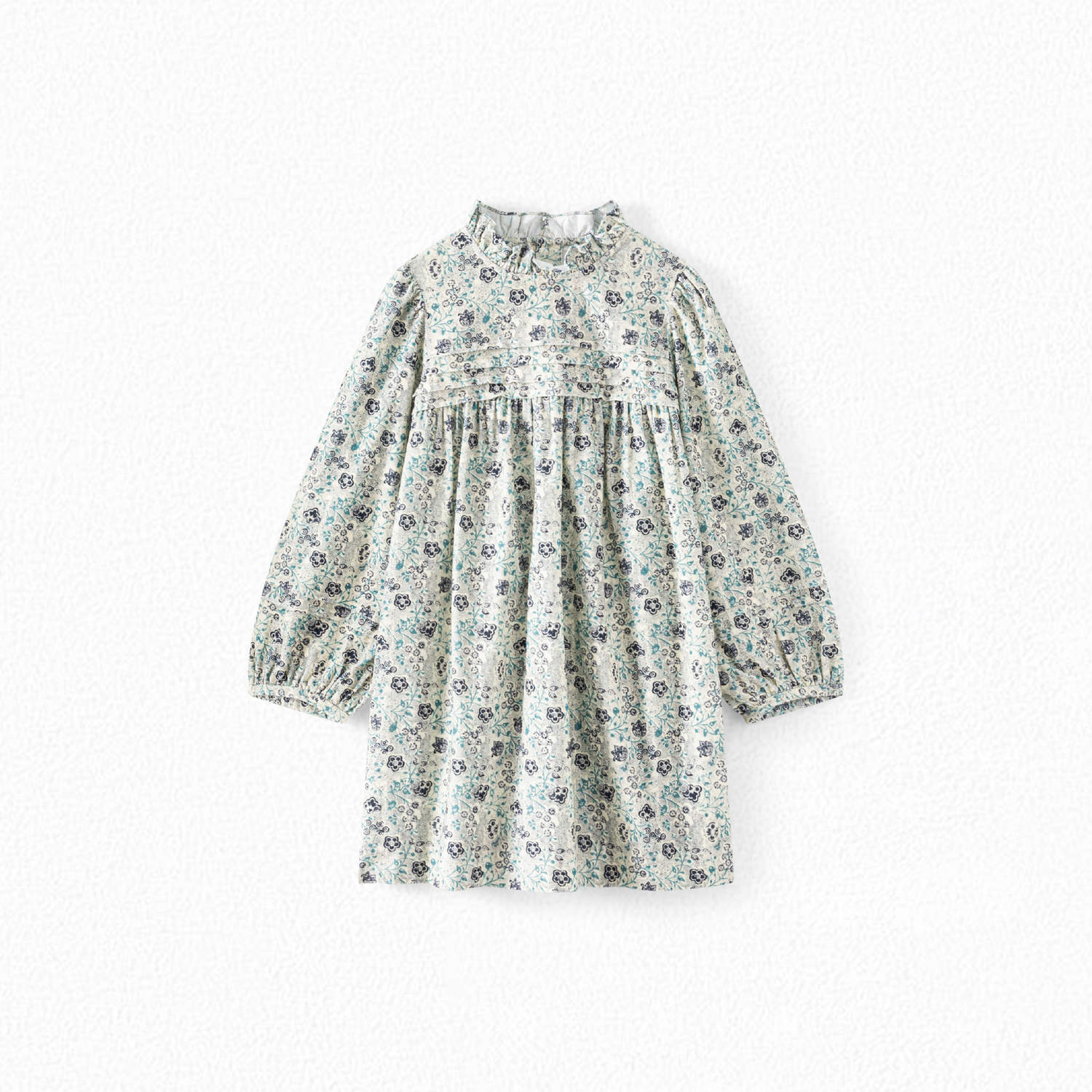 Robe en velours milleraies imprimé - Bonpoint vintage