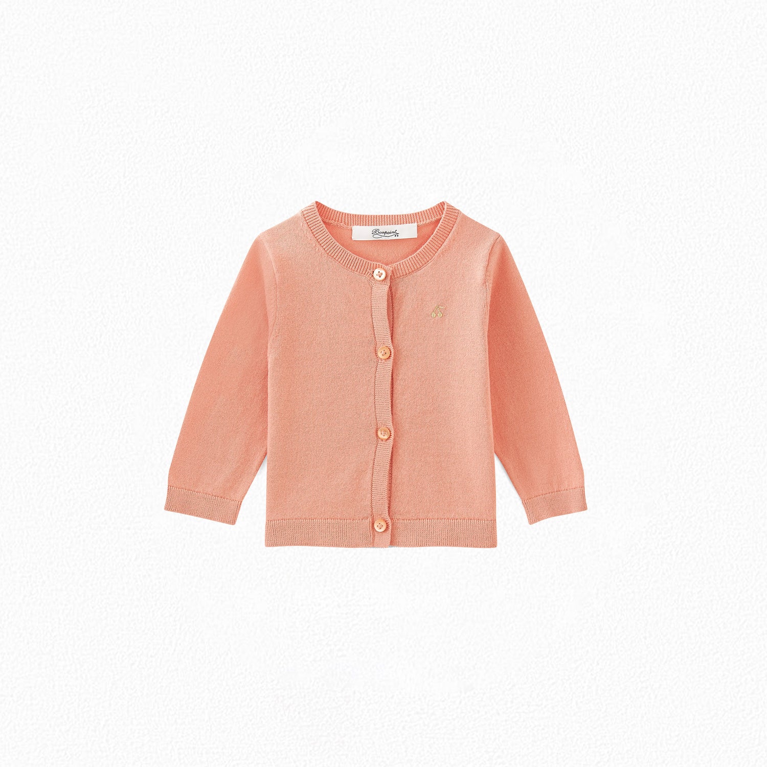 Cardigan à cerise brodée - Bonpoint vintage