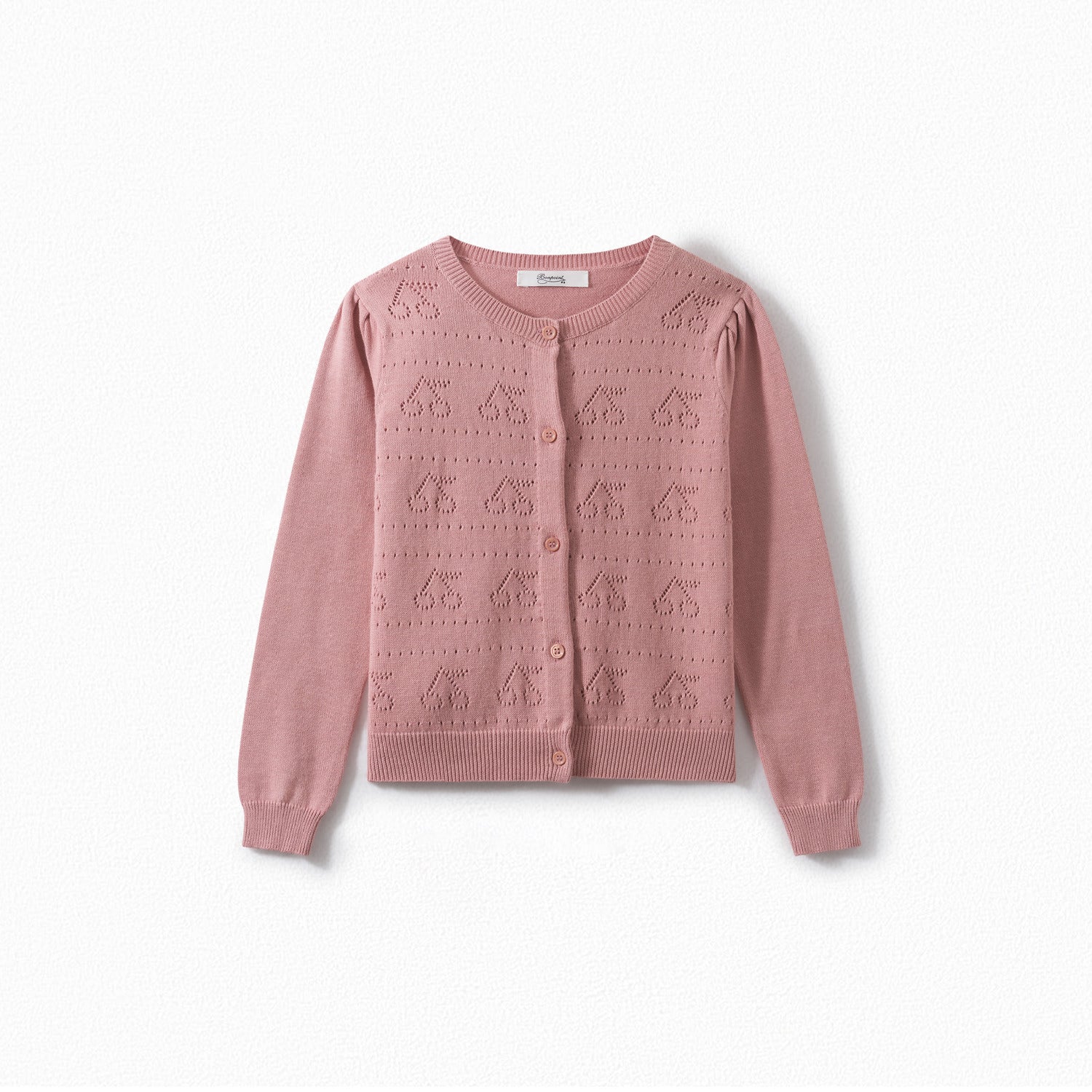 Cardigan en coton ajouré - Bonpoint vintage