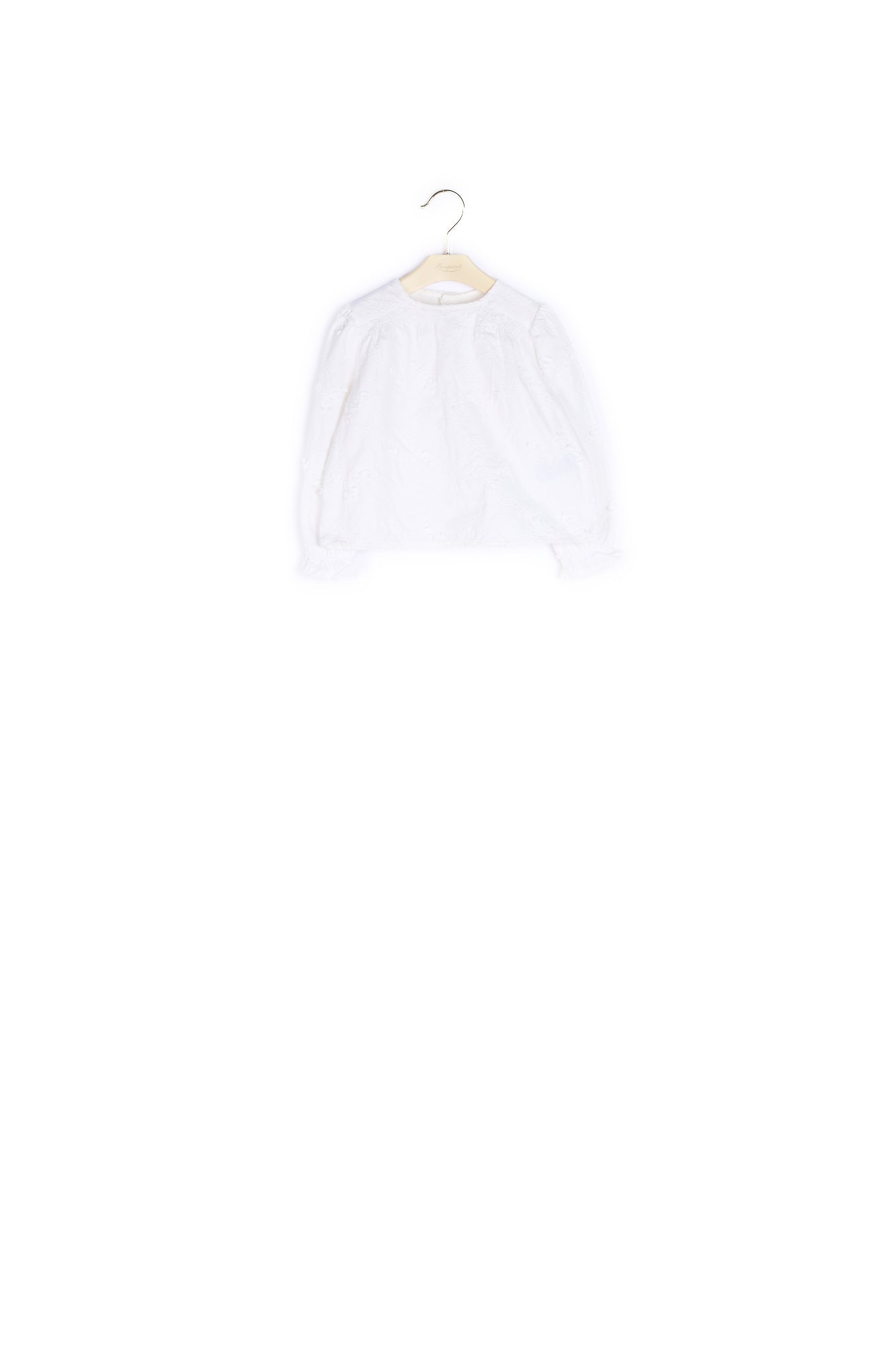 Blouse twill brodé - Bonpoint vintage