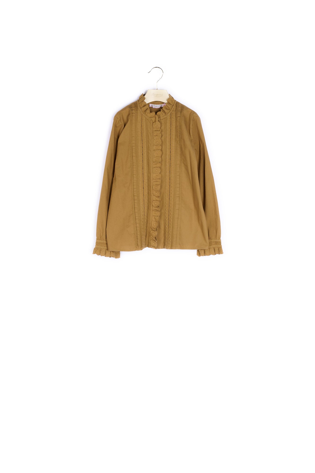 Blouse plissée et brodée - Bonpoint vintage